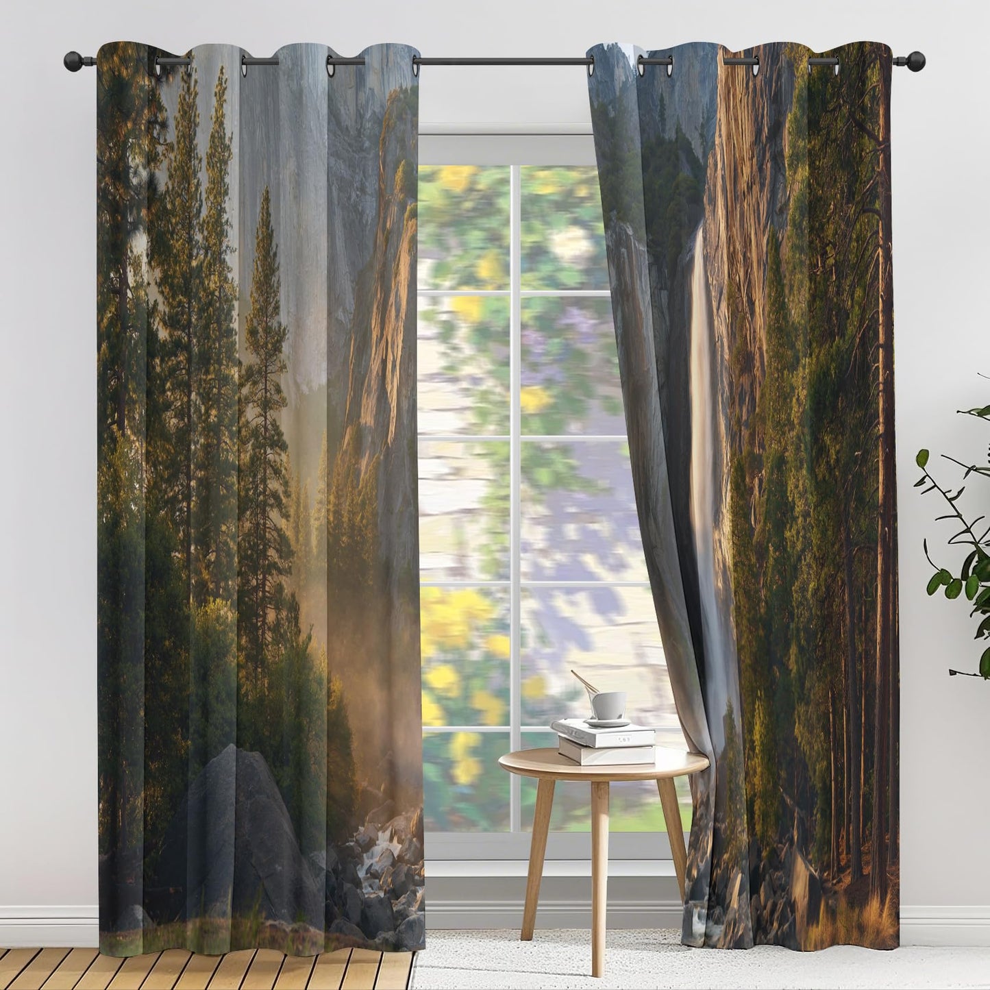Waterfall Curtains 52x63 Inch, 2 Panels