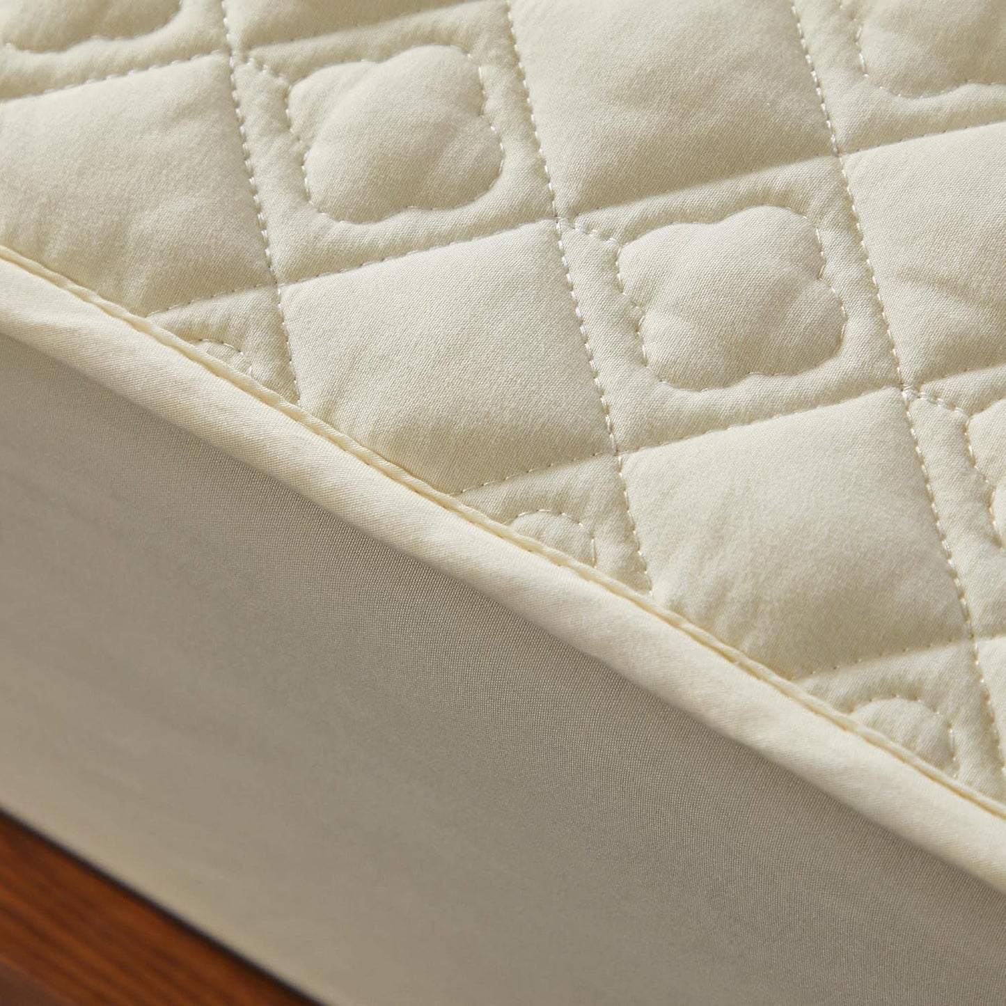 Cotton Quilted Mattress Protector Topper, Deep Pocket, Non-Slip for 18'-24' Mattresses