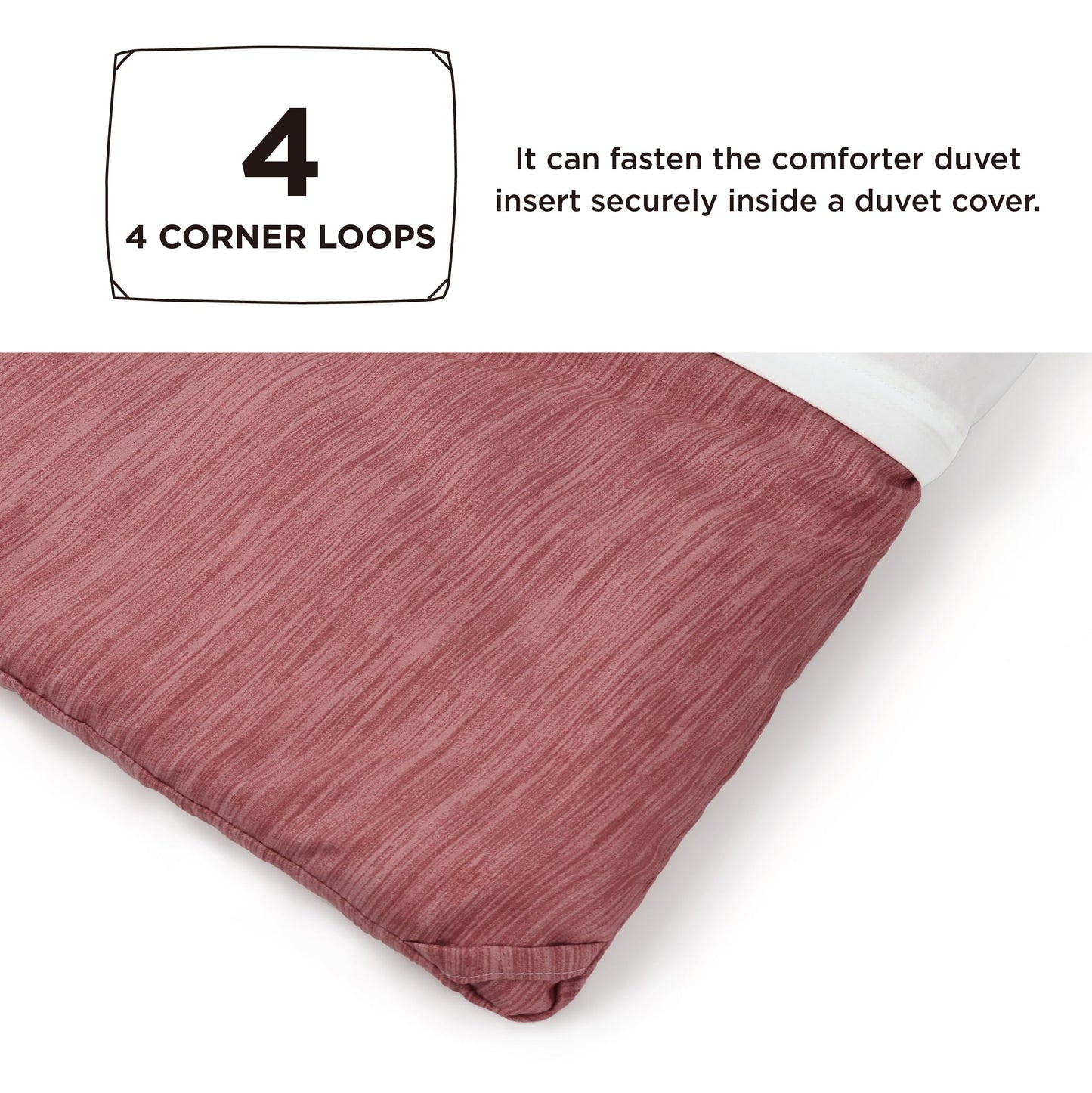 Bedsure California King Comforter Set - Pink Clay Soft Bedding for All Seasons, Cationic Dyed Bed Set, 3 Pieces, 1 California King Size Comforter (104"x96") and 2 Pillow Shams (20"x36"+2")
