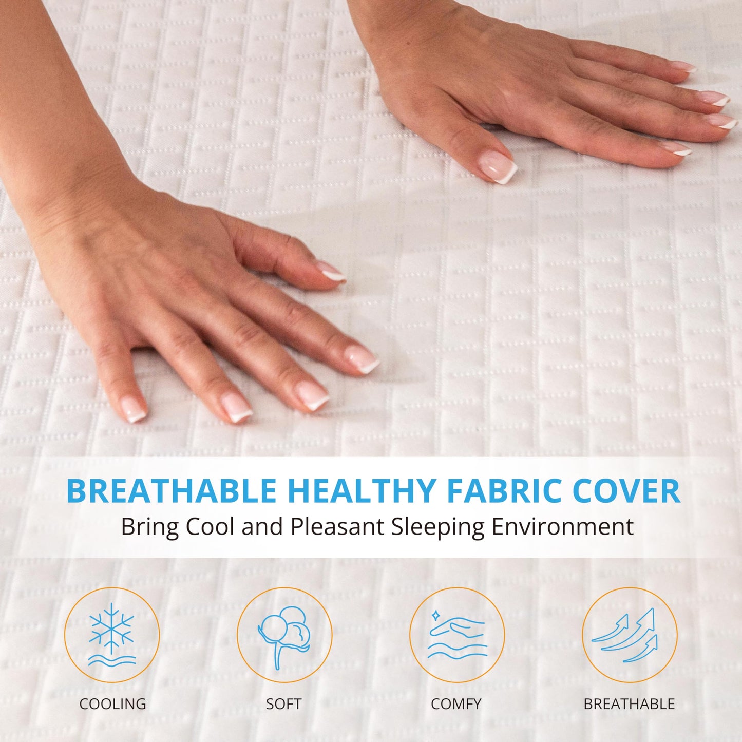 EGO Gel Memory Foam Mattress Topper, 3 Inch Twin with Removable Breathable Soft Cover, Cooling Bed Topper for Comfort Body Support & Pressure Relief, CertiPUR-US Certified