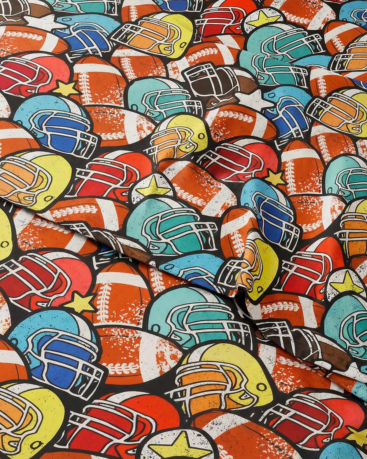 CGK Unlimited Kids All Star Helmets Queen 4 Piece Sheet Set - Boys, Girls, Teens, Toddler - Easy Fit Deep Pockets - Soft, Cooling & Breathable Sheets - Cozy, Fade and Wrinkle Free - Machine Washable