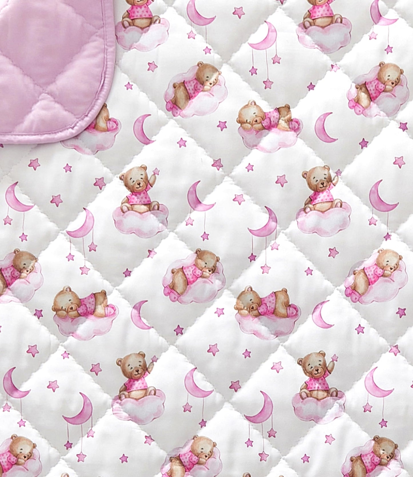 Bear Toddler Comforter - Down Alternative Toddler Microfiber Comforter - Lightweight & Warm Baby Quilt Blanket - Soft & Breathable - Kids Duvet Insert for Crib & Stroller - Machine Washable - 39x47