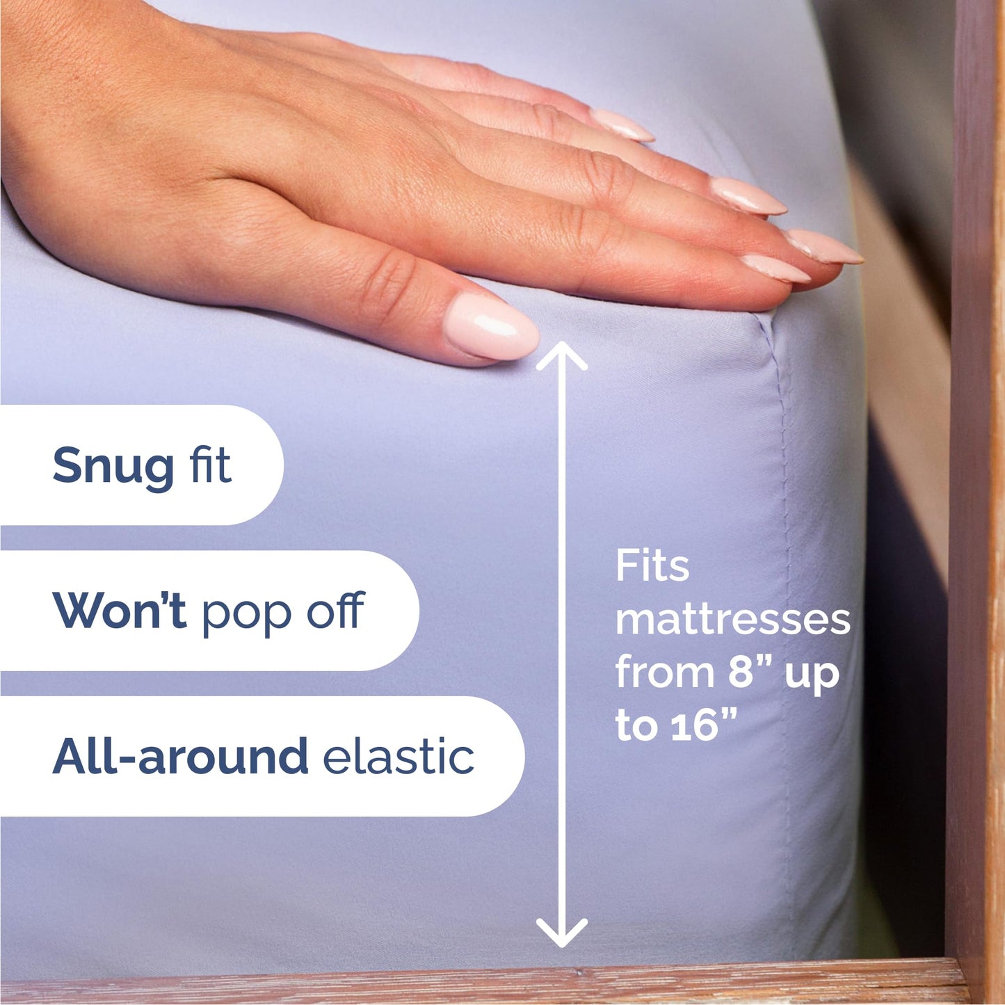 Queen Size 4 Piece Sheet Set - Comfy Breathable & Cooling Sheets - Hotel Luxury Bed Sheets for Women & Men - Deep Pockets, Easy-Fit, Extra Soft & Wrinkle Free Sheets - Lavender Oeko-Tex Bed Sheet Set