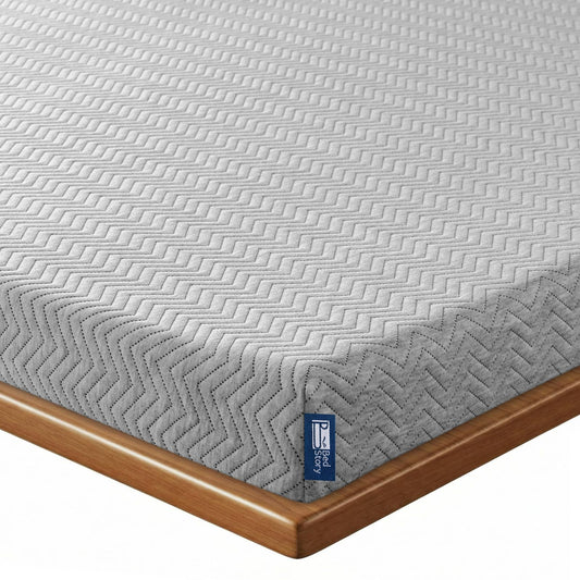 BedStory 3 Inch Queen Size Extra Firm Mattress Topper, Quiet Luxury Memory Foam Pad for Pain Relief, Bamboo Charcoal & Green Tea Infusion, Skin-Friendly, CertiPUR-US Certified