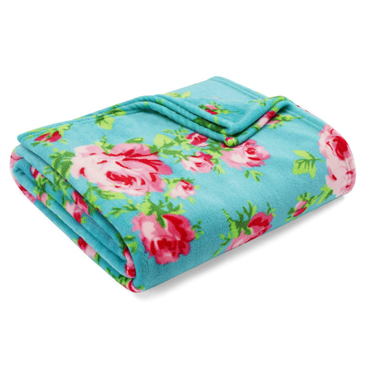 Betsey Johnson - Blanket, Buttery-Soft Throw Blanket for Couch or Bed, Boldly Plush & Oversized Bedding (Bouquet Day, 50" x 70")