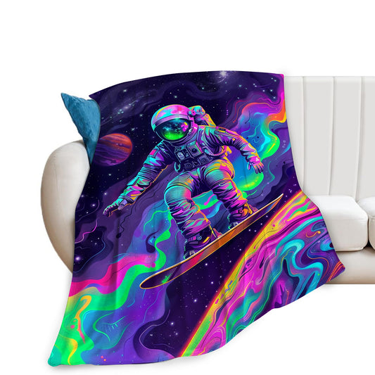 Astronaut Blanket Spaceman Throw Blanket Astronaut Gifts and Decor Fantasy Astronaut Blanket for Boys Girls Women Men Kids Adults Soft Warm Cozy Fleece Blanket for Couch Sofa Bed 50"x40"