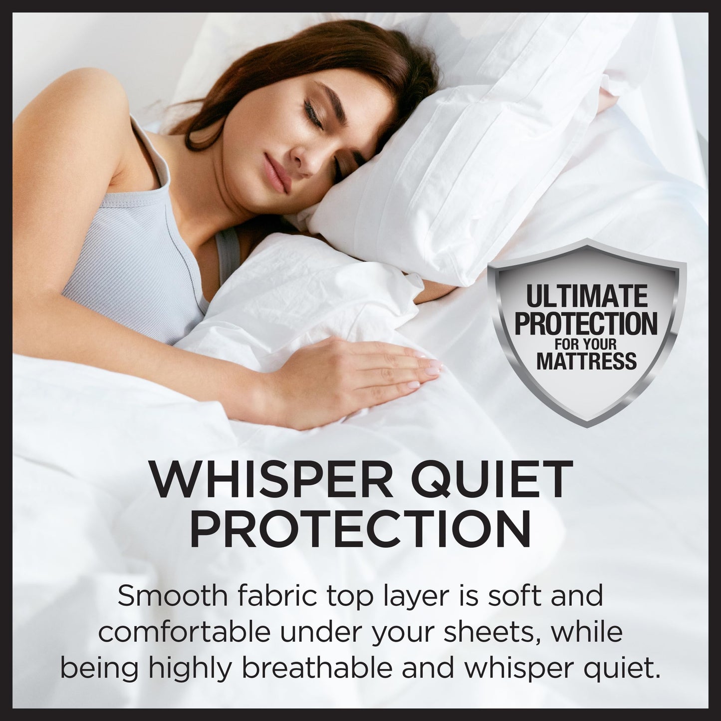Protect-A-Bed Essential Mattress Protector King, Dust Mite Resistant, Noiseless and Odor-Resistant Mattress Cover, 100% Waterproof Top, Machine Washable, Fits 11"-18" Mattresses