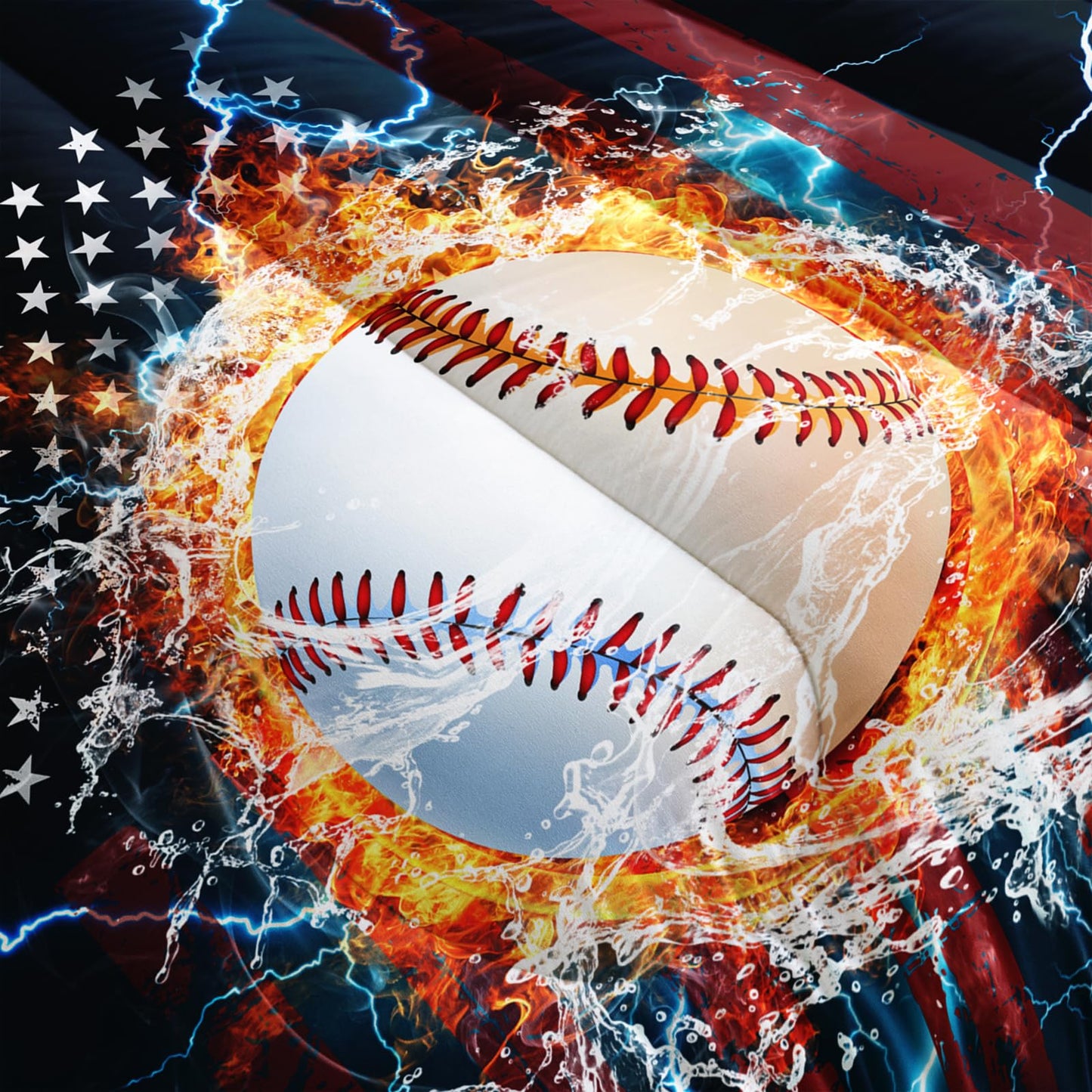 Nttopship Kids Baseball Comforter Sets King，Bedding Sets 3PCS for Kids,Sports Theme Bedding Sets Sets All Season 1 Comforter and 2 Pillowcases