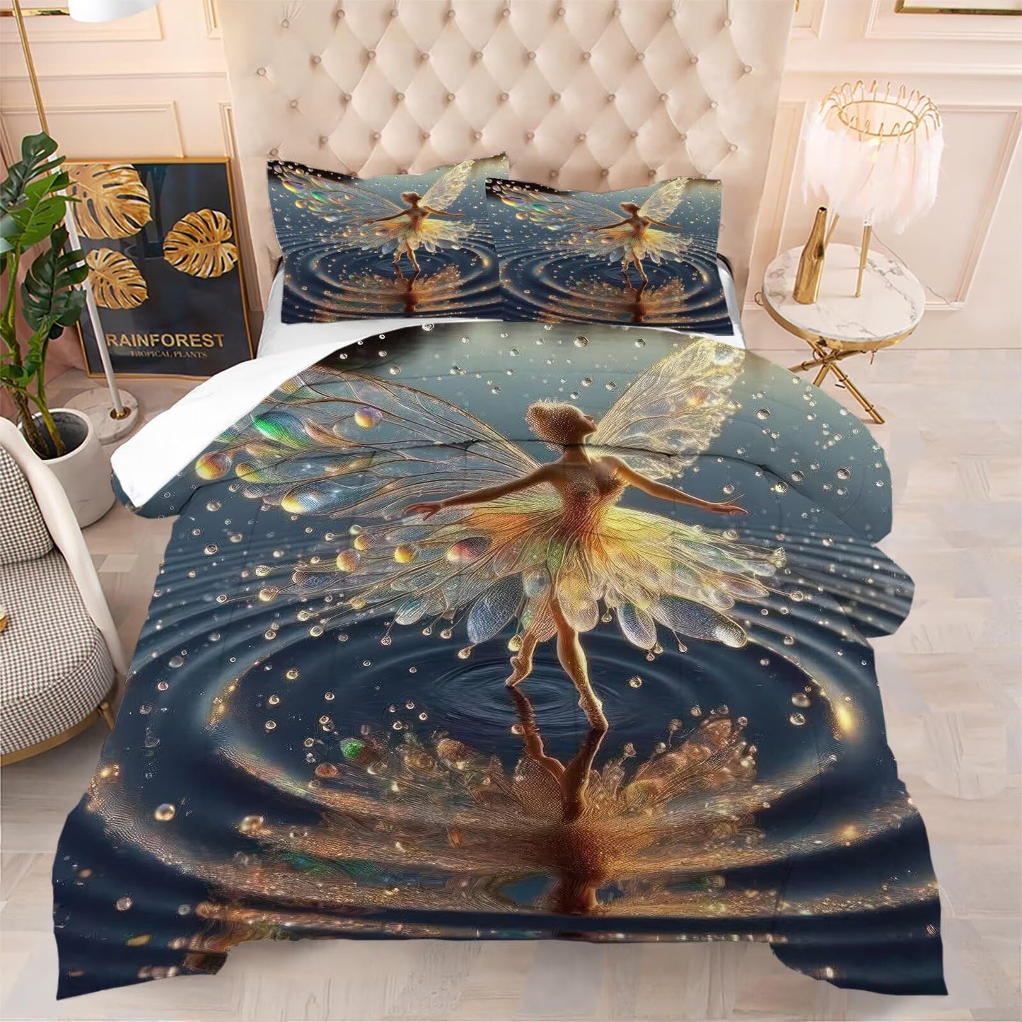 kxry King Size Comforter Sets Cute Ballet Dancer Bedding Set Lovely Princess Quilt for Kids Girls Women Gymnastics Ballerina Soft Lightweight Microfiber Room Decoration Duvet