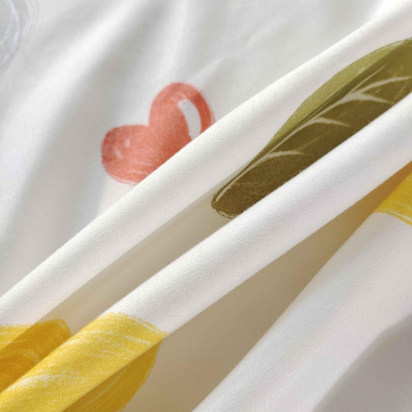 SDIII Colorful Floral Queen Fitted Sheet with 2 Pillowcases, Deep Pocket Soft Microfiber Queen Sheet Floral All Season