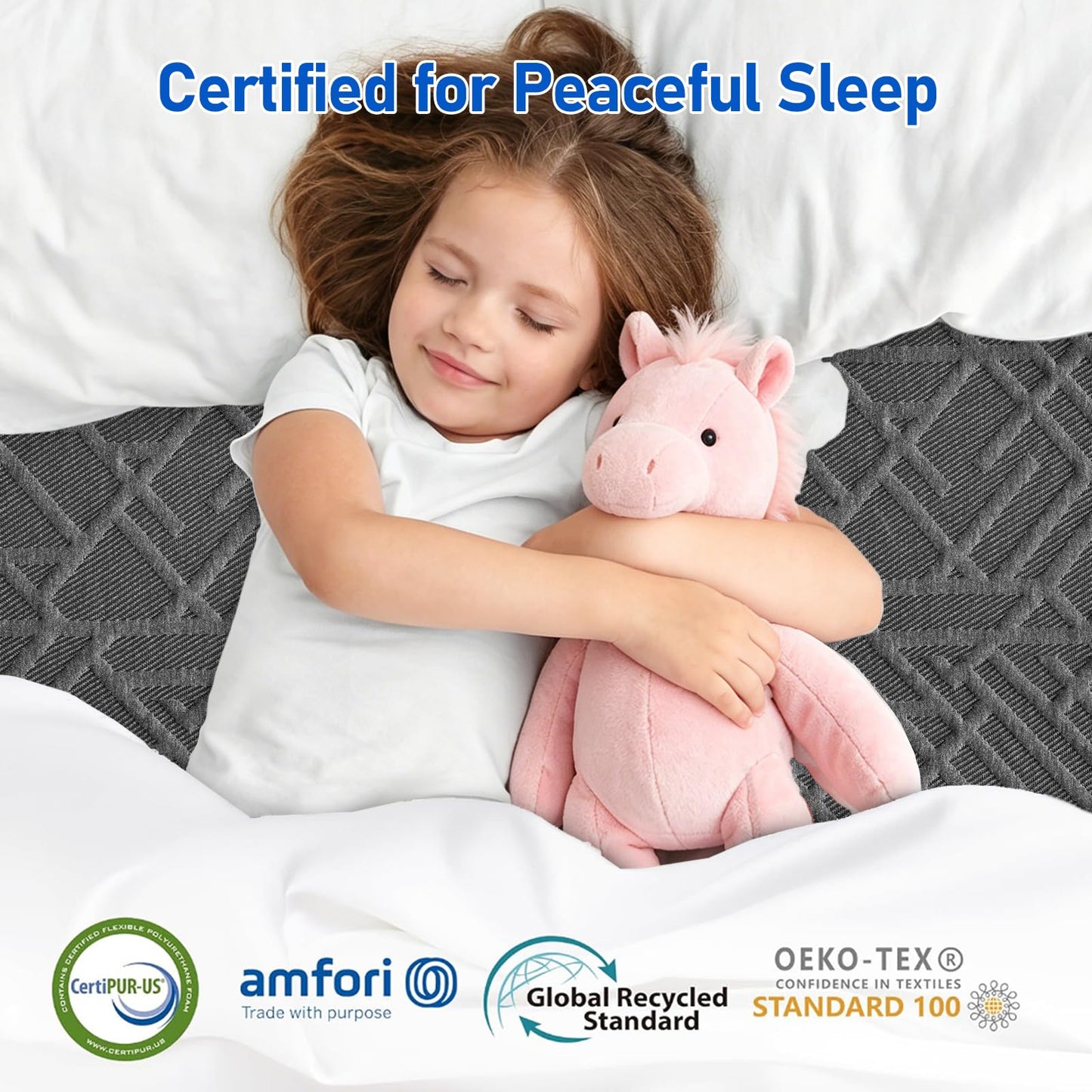 Extra Firm Mattress Topper Queen: 3 Inch High Density Foam for Back Pain Relief, Extra Support Mattress Pad, Cooling Breathable Washable Anti-Slip Cover, CertiPUR-US Oeko-Tex Certified 80x60 Grey