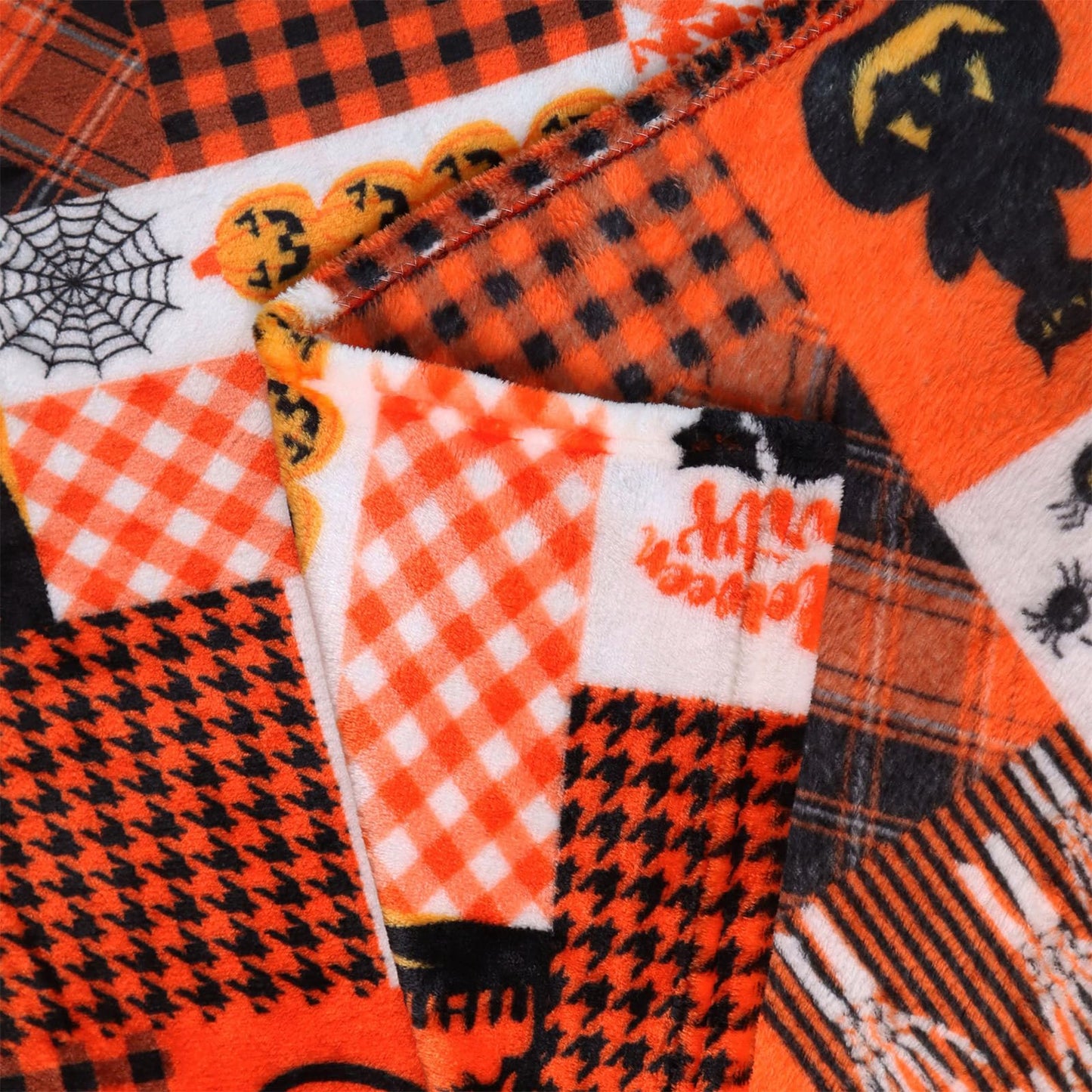 HITIME Cozy Blanket Printed Throw Halloween Collection - 300 GSM Fleece for Home Decoration, Ultra Soft Microfiber (Throw - 50" x 60") - J