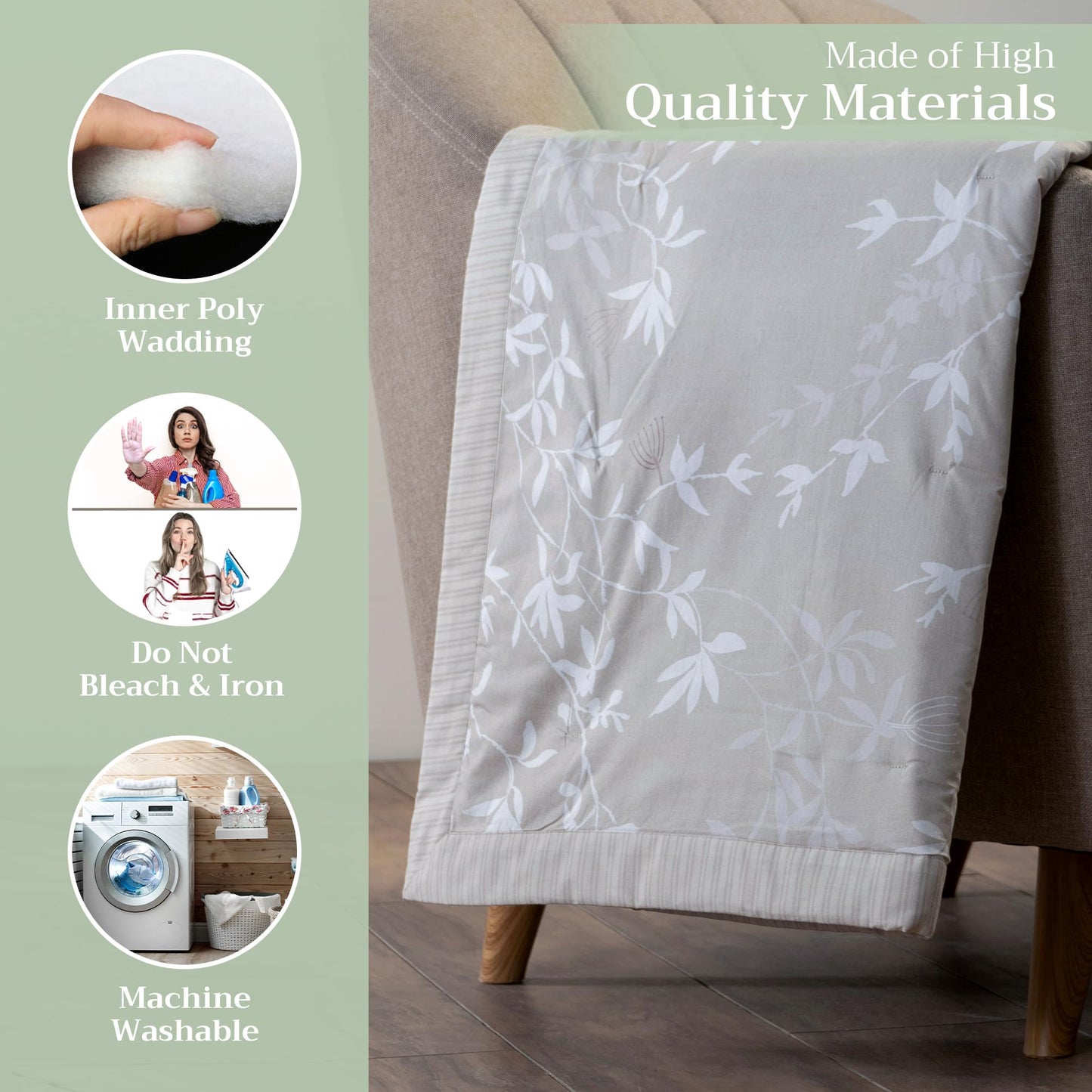 Maison d' Hermine Throw Blanket for Couch Lightweight Soft Warm Breathable Cotton Throw Blankets for Bed Girls Boys Women Men Gifts Sofa Travel Living Room Spring Summer (Louxor, 60" X 80")