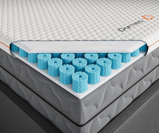 Dormeo Premium Queen Breathable Mattress Topper with 3-Zone OctaspringⓇ Technology for Optimal Back Support, Anti-Slip Bottom, Topper Only - Mattress Not Included