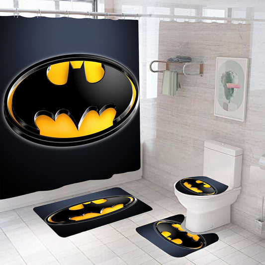 Bathroom 4 Pieces Shower Curtain Set Nice Bat Bathroom Decoration