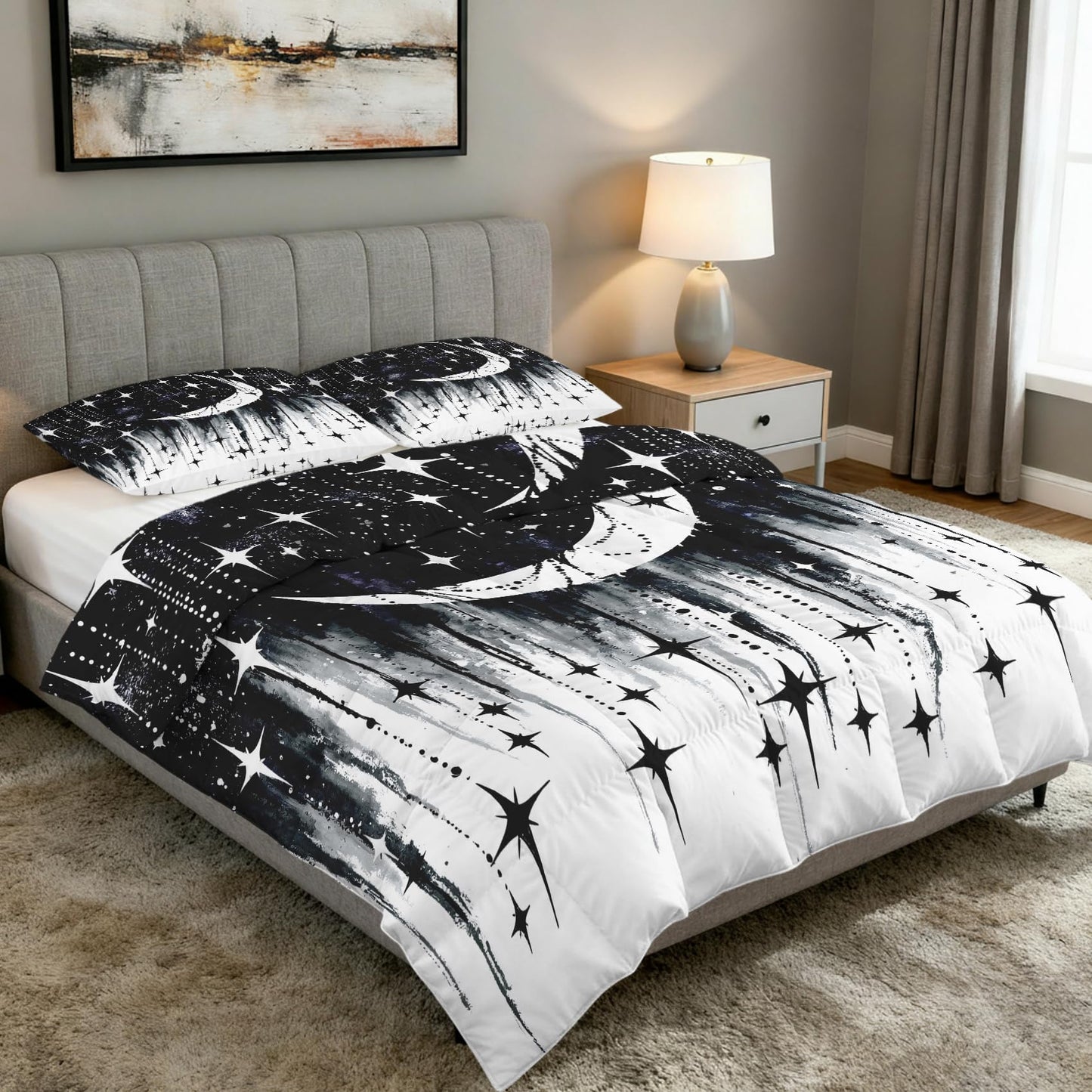 Celestial Galaxy Full Size Comforter Sets 3 Piece