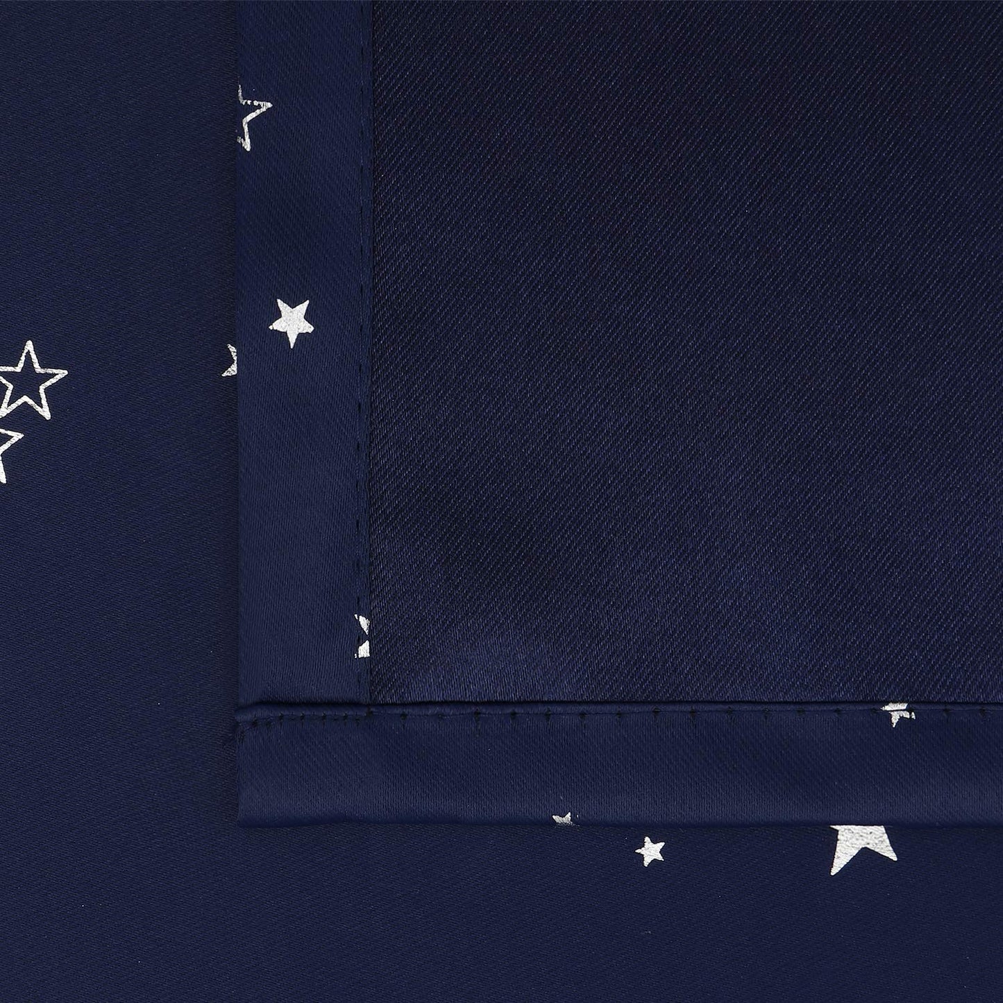 BGment Kids Blackout Curtains for Boys Bedroom, Star Curtains Thermal Insulated Grommet Window Drapes for Nursery, Set of 2 Panels (42 x 63 Inch, Navy Blue)