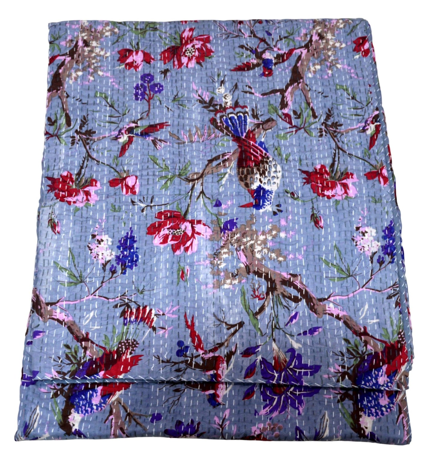 Arprani Boho Quilts Queen Size Cotton Quilt Blanket Throw Bedding Set Indian Blanket Vintage Kantha Quilt Reversible gudari Jaipuri bedsheets