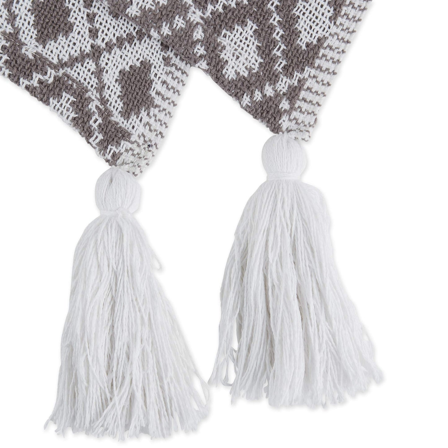 DII Gray Diamond Lattice Throw, 50x60
