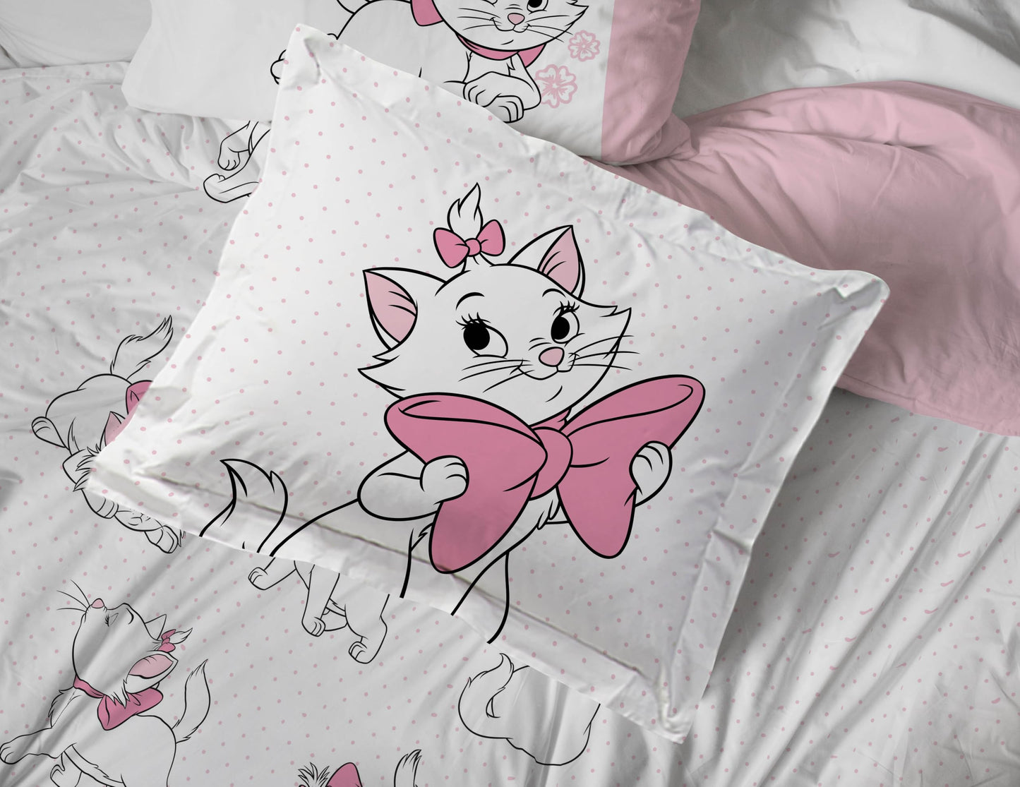 Jay Franco Kids Bed Set, White, Aristocats, 7 Piece Full
