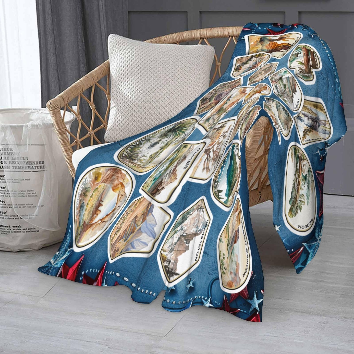America National Park Throw Blanket for Women