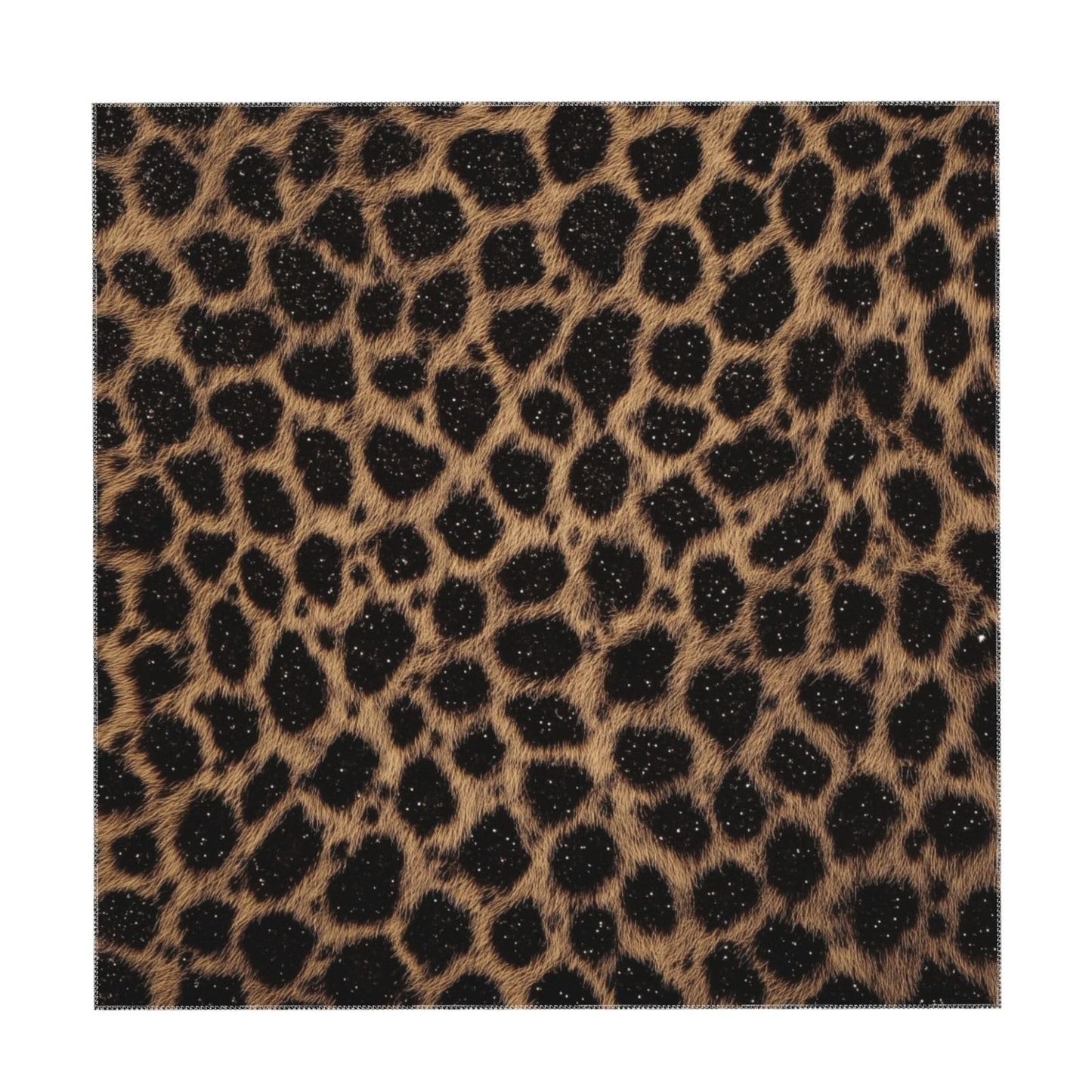 Entemne Square Table Cloth 55x55 Inch Leopard Print Pattern Tablecloth Washable Soft Wrinkle Free Dust Proof Card Table Cover for Tea Party Picnic Kitchen Dining Decor