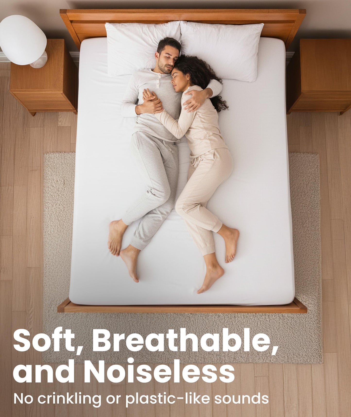 Everlasting Comfort Premium King Size Mattress Protector - Waterproof & Hypoallergenic, Noiseless Design, Washable Cover, 18" Deep Pocket, Bed Bug & Dust Mite Proof Cover for Sleep Hygiene