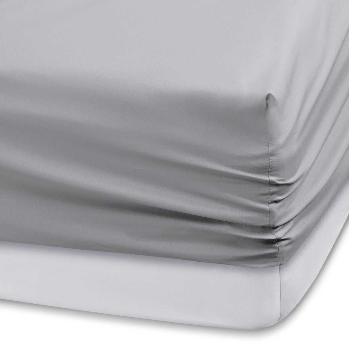 Comfort Spaces Microfiber Set 14" Deep Pocket, Wrinkle Resistant All Around Elastic-Year-Round Cozy Bedding Sheet, Matching Pillow Cases,4pieces, Twin, Light Gray,CS20-0119