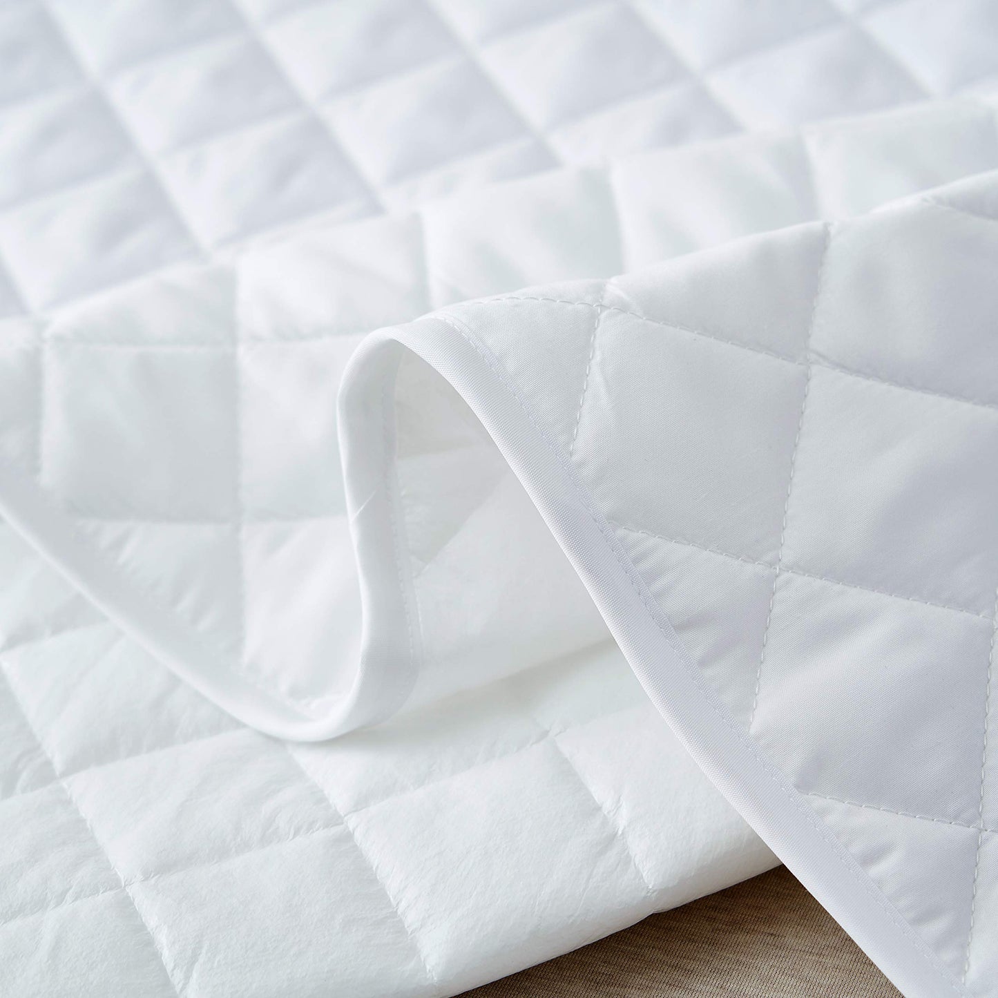 Elif King Size Mattress Protector, Waterproof, Quilted Cover Pad with Elastic Band Straps for Kids, Soft&Comfortable, Breathable, Vinyl Free (King)