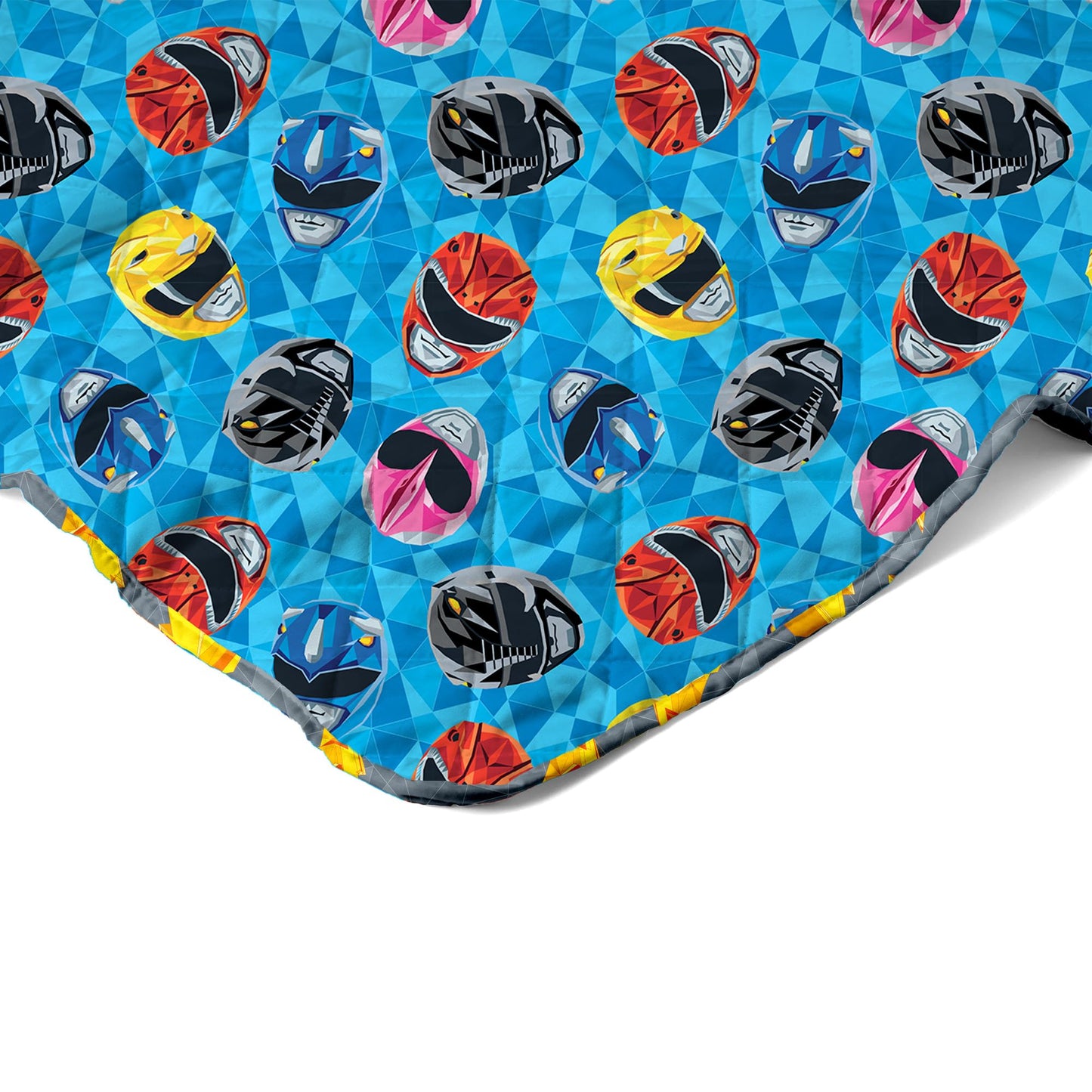 Northwest Power Rangers Geo Power Twin Quilted Blanket, Comfy Throw, Adults Boys Girls, Soft Lightweight Bedding for Bed, or Couch, 60 x 90 inches