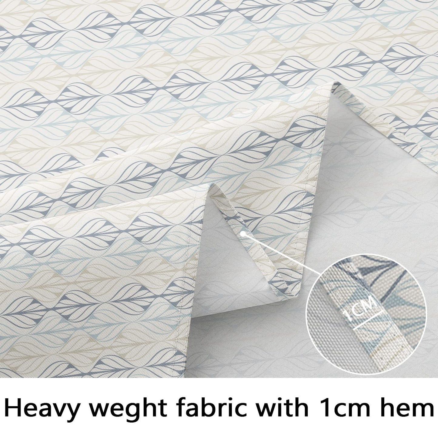 Bnejvif Oval Tablecloth, Modern Geometric Oval Tablecloth, Striped Tablecloth Indoor/Outdoor Waterproof Wrinkle Free Durable for Oval Tables 54 X 72 Inch