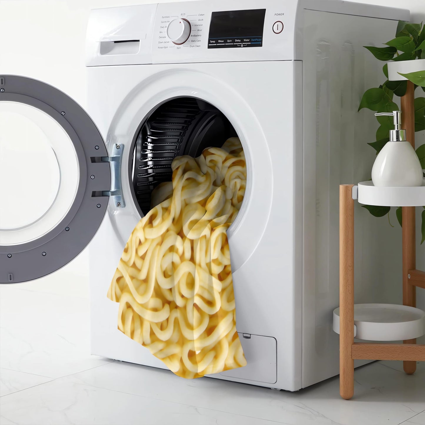Bivycud Ramen Noodles Blanket, Instant Noodles Blanket Gifts for Ramen Lover, 3D Print Funny Food Flannel Plush Throw Blankets for Birthday Sofa Couch Bed