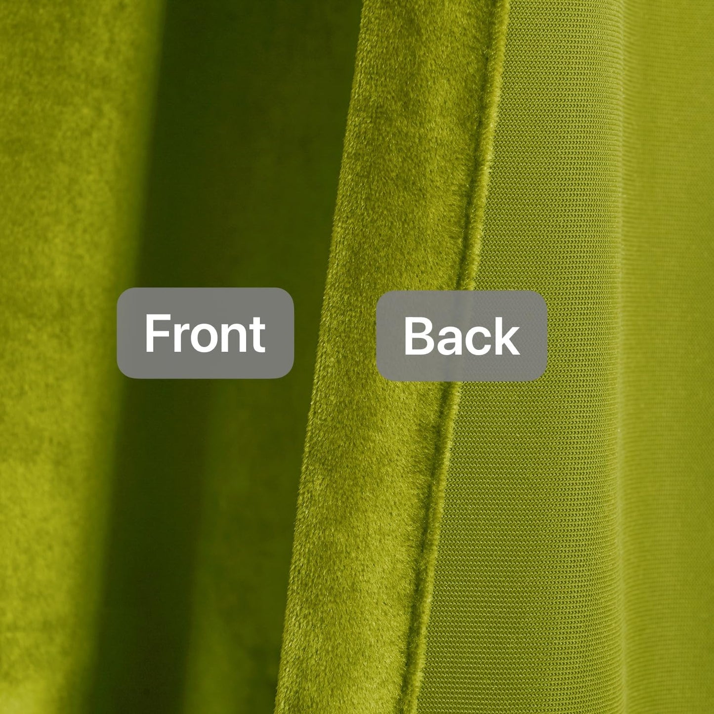 Roslynwood Olive Green Velvet Curtain 84 inch Long - Curtains Block Light Thermal Insulated Rod Pocket Window Drapes Set for Bedroom/Living Room, Olive Green, W52 x L84 inch, 2 Panels