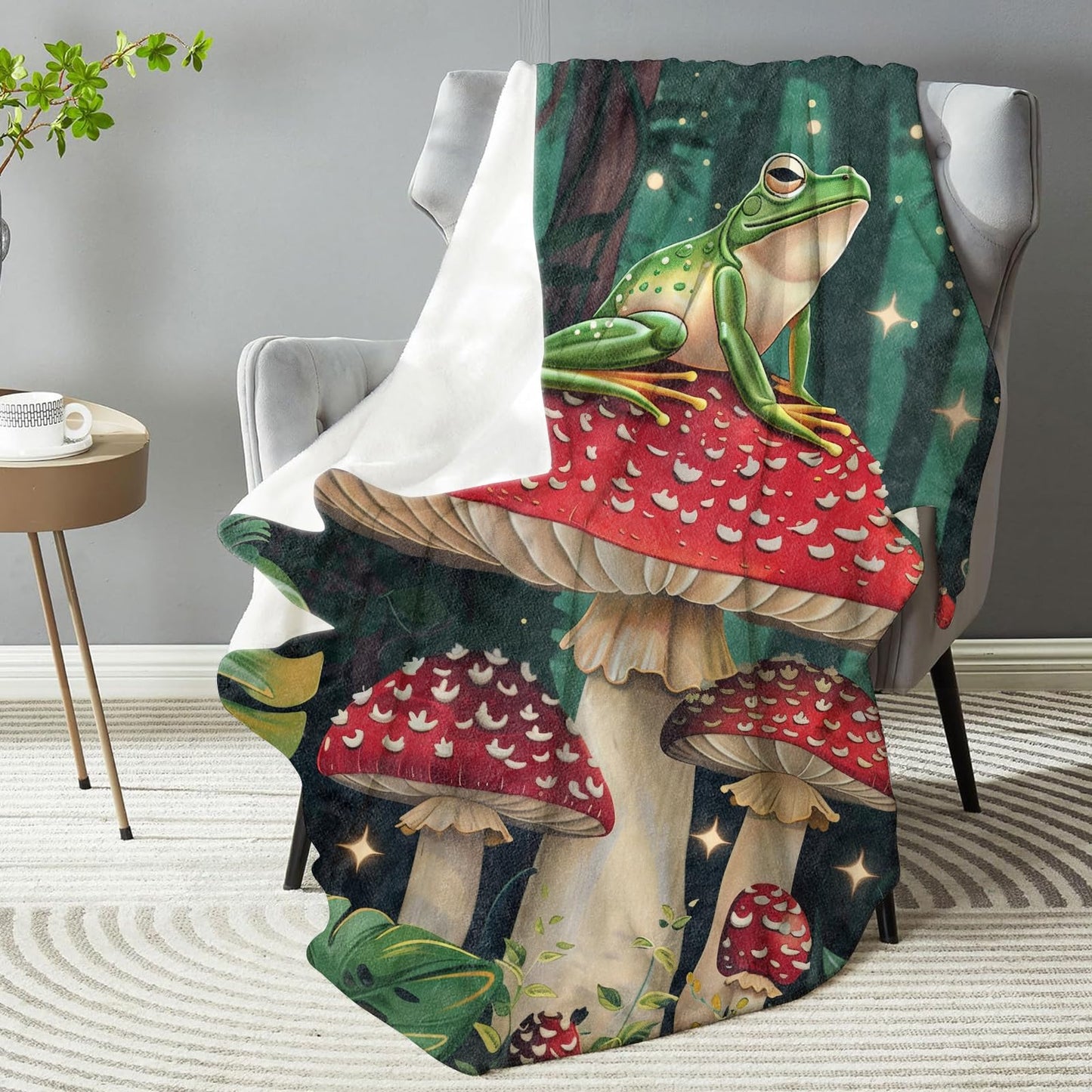 dhakalrlde for Frog Blanket - Ultra Soft Plush Flannel Throw Blanket, Lightweight&Warm, Fuzzy for Couch, Bedroom, Travel, Outdoor, Cozy & Comfy for All 50in×60in