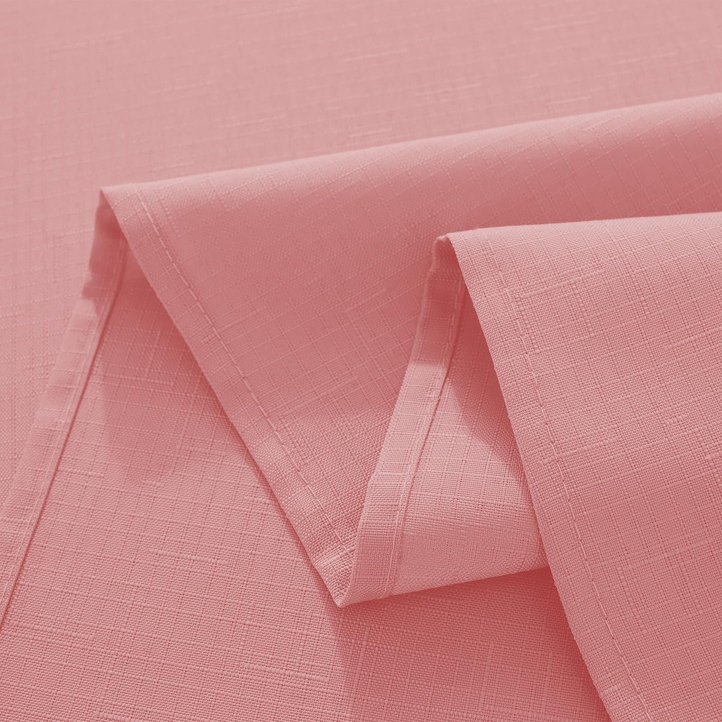 SASTYBALE Pink Tablecloth Rectangle, Spillproof Table Cloth Wrinkle Resistant Washable Textured Table Cover for Kitchen Dinning Parties Farmhouse Outdoor Pink 52" x 70"