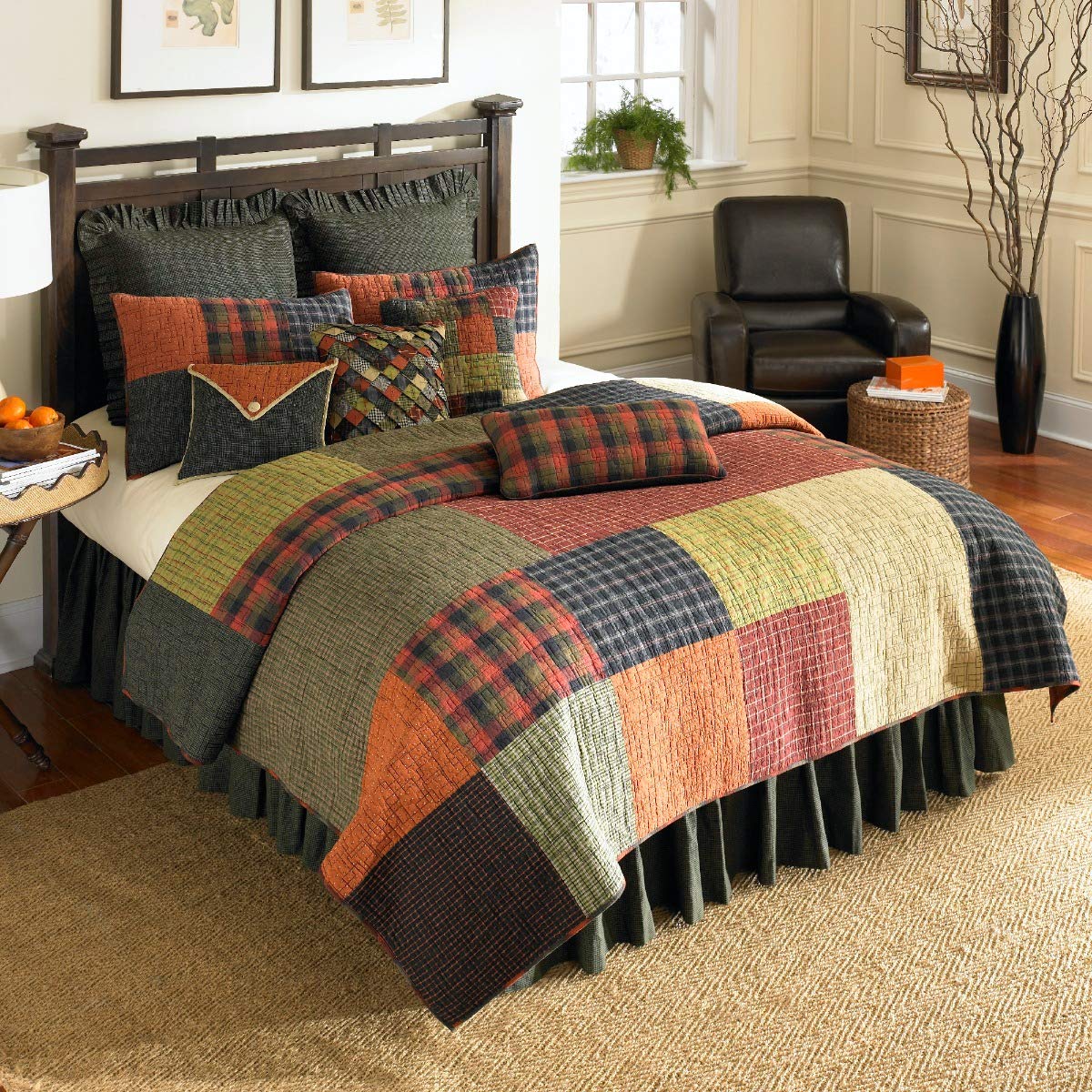 Donna Sharp Cotton King Quilt - Woodland Square Lodge