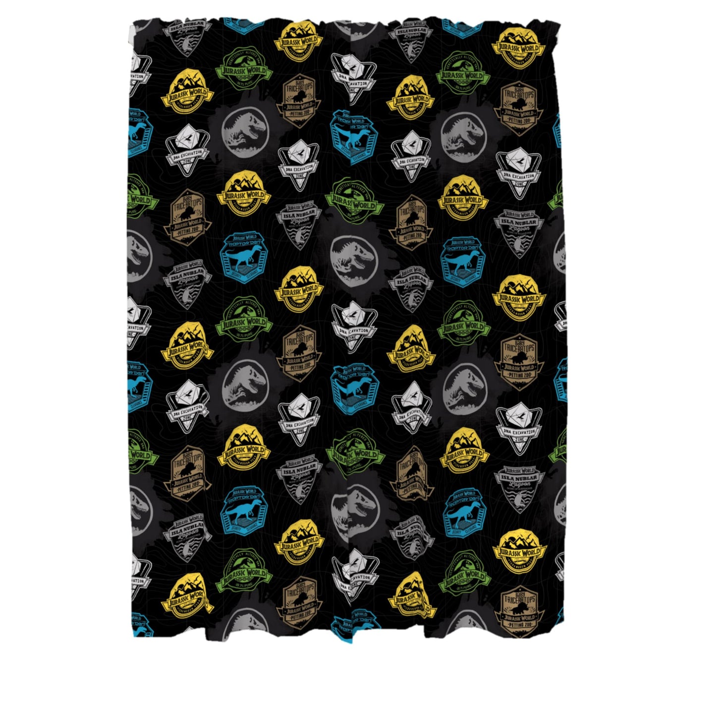 Franco Kids Room Window Curtains Drapes Set, 82 in x 63 in, Jurassic World