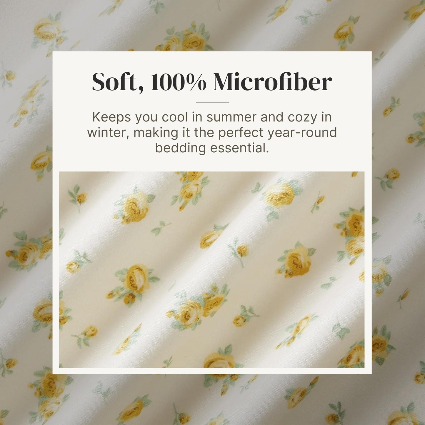 Modern Threads Silky Soft Microfiber and Wrinkle Free Sheets - Luxurious Microfiber Bed Sheets Includes Flat Sheet, Fitted Sheet with Deep Pockets, & Pillowcases Sweet Rose Gold, Full