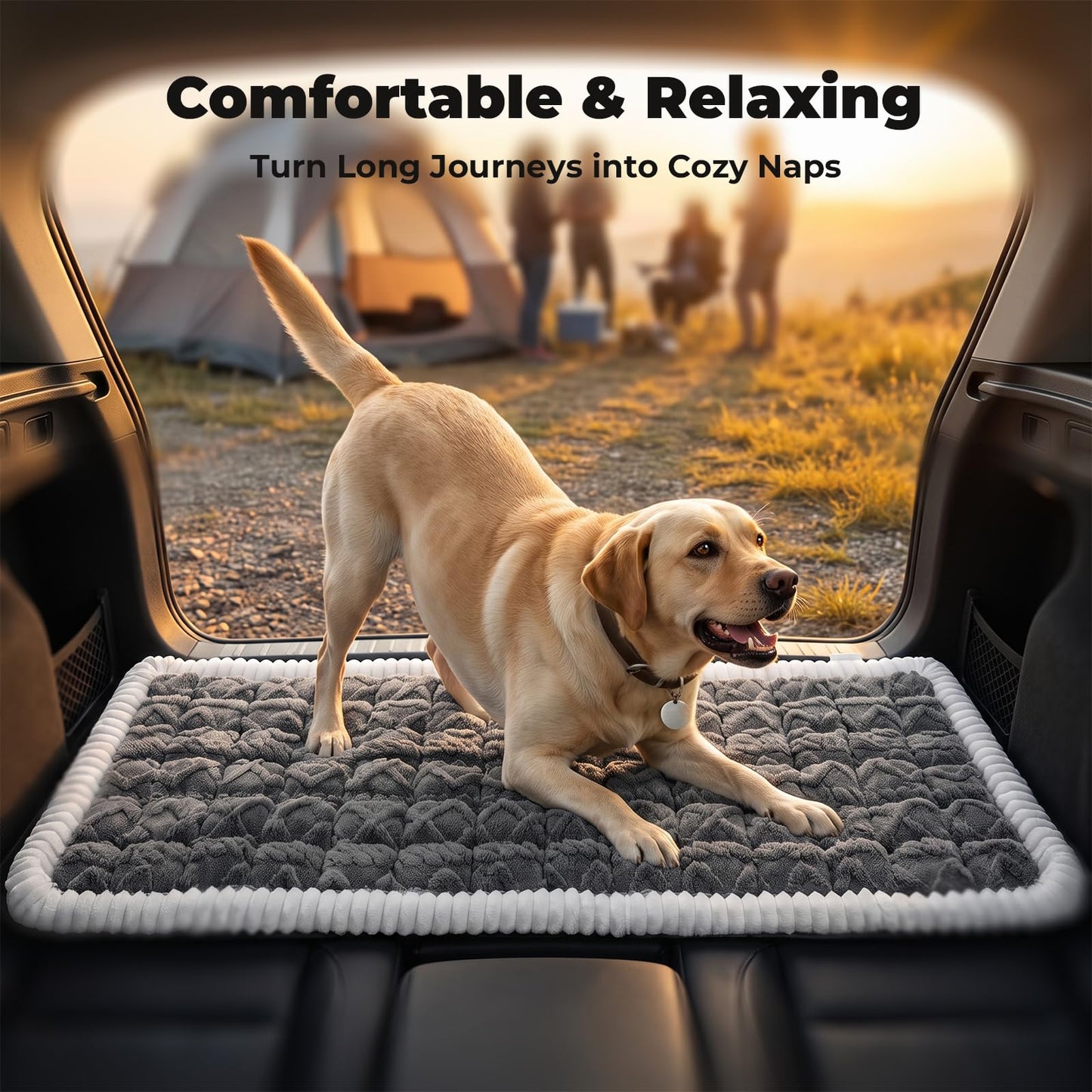 Avont Dog Bed for Car Back Seat, 2026 New Backseat Pet Bed Mat
