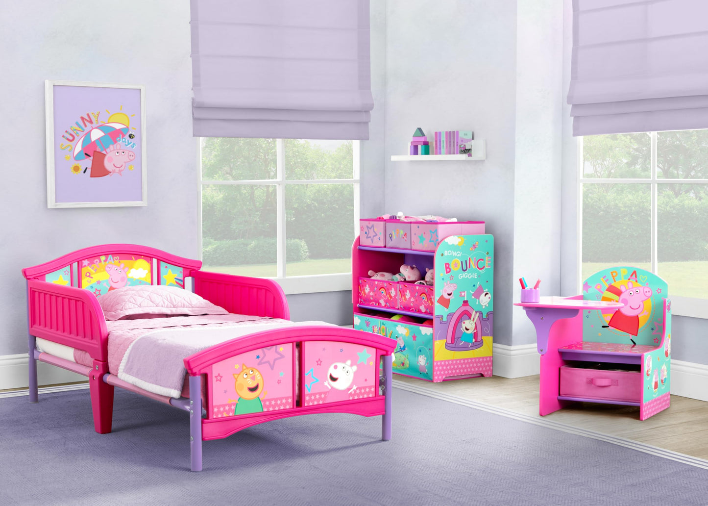Delta Children Plastic Toddler Bed, Peppa Pig