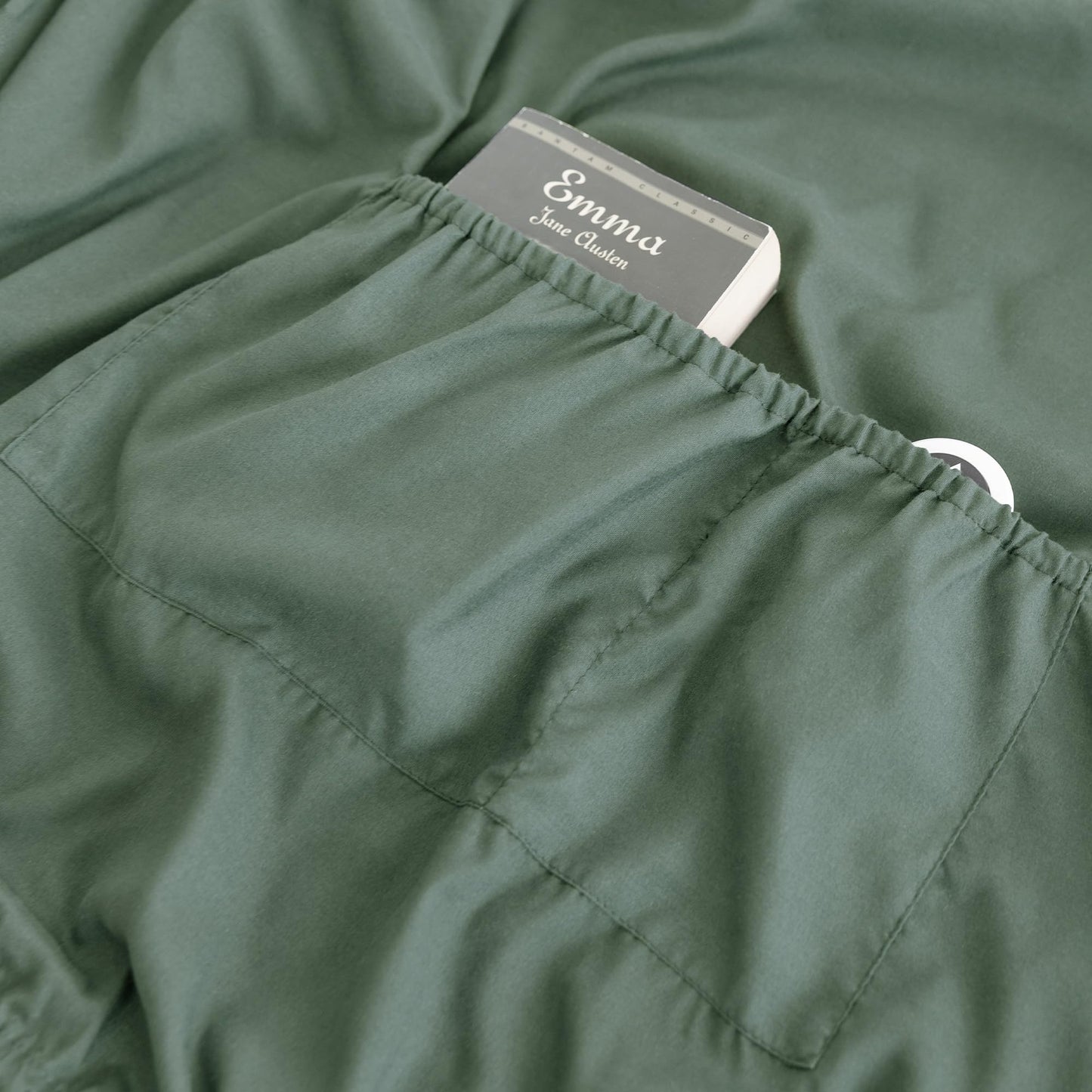 Full Fitted Sheet Only - Premium 1800 Super Soft & Cozy Microfiber, Wrinkle, Fade, Shrinkage Resistant Deep Pocket Full Size Fitted Bottom Sheet, Dark Green