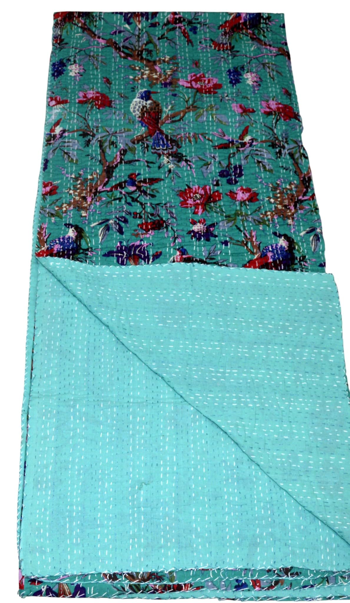 Arprani Boho Quilts Queen Size Cotton Quilt Blanket Throw Bedding Set Indian Blanket Vintage Kantha Quilt Reversible gudari Jaipuri bedsheets