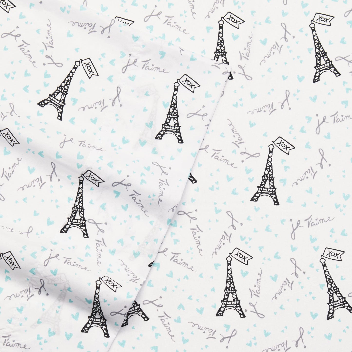 Betsey Johnson - Queen Bed Sheets, Soft & Lightweight Bedding, Fade & Wrinkle Resistant (Je T'Aime Paris, Queen)
