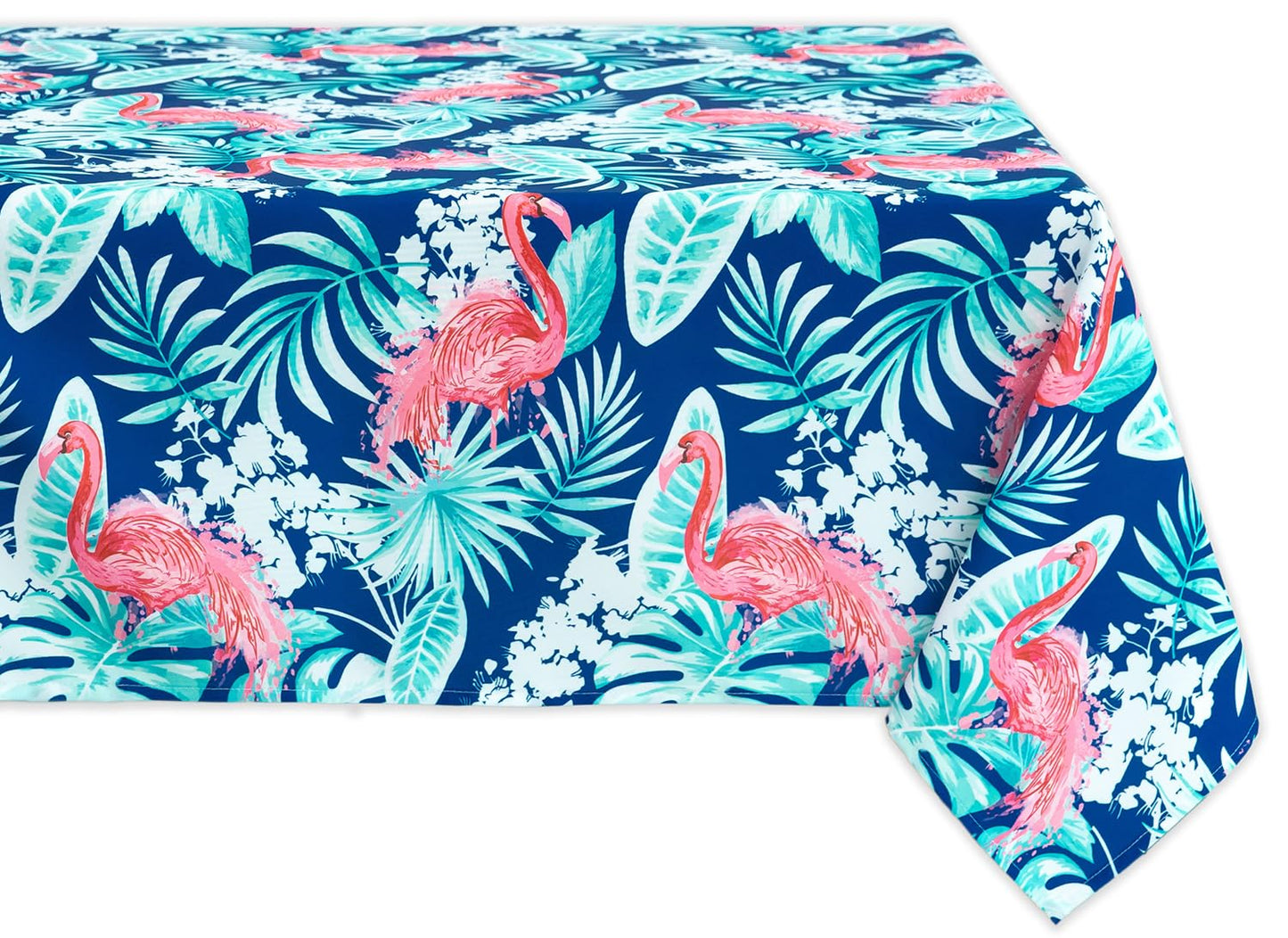 YiHomer Indoor Outdoor Tabletop for Spring Summer Decorations, Picnics and Dinner Parties - Stain and Water Resistant, Flamingo Dancing, Tablecloth, 60 x 84 Rectangle