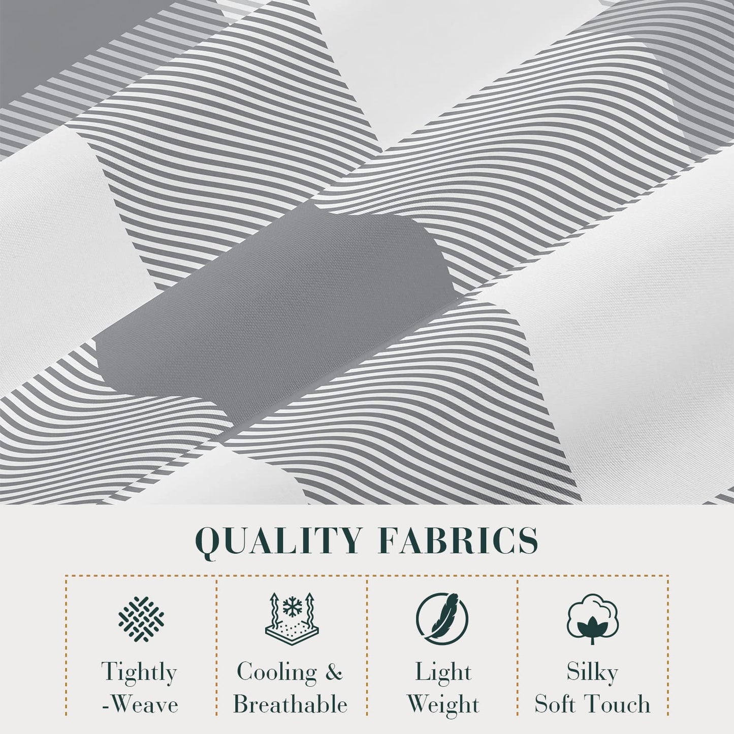 YIYEA King Size Sheets Set, Premium Double Brushed Microfiber Bed Sheet Set for All Season, Soft Breathable, 16" Deep Pocket, Shrinkage and Fade Resistant, 4PC, King
