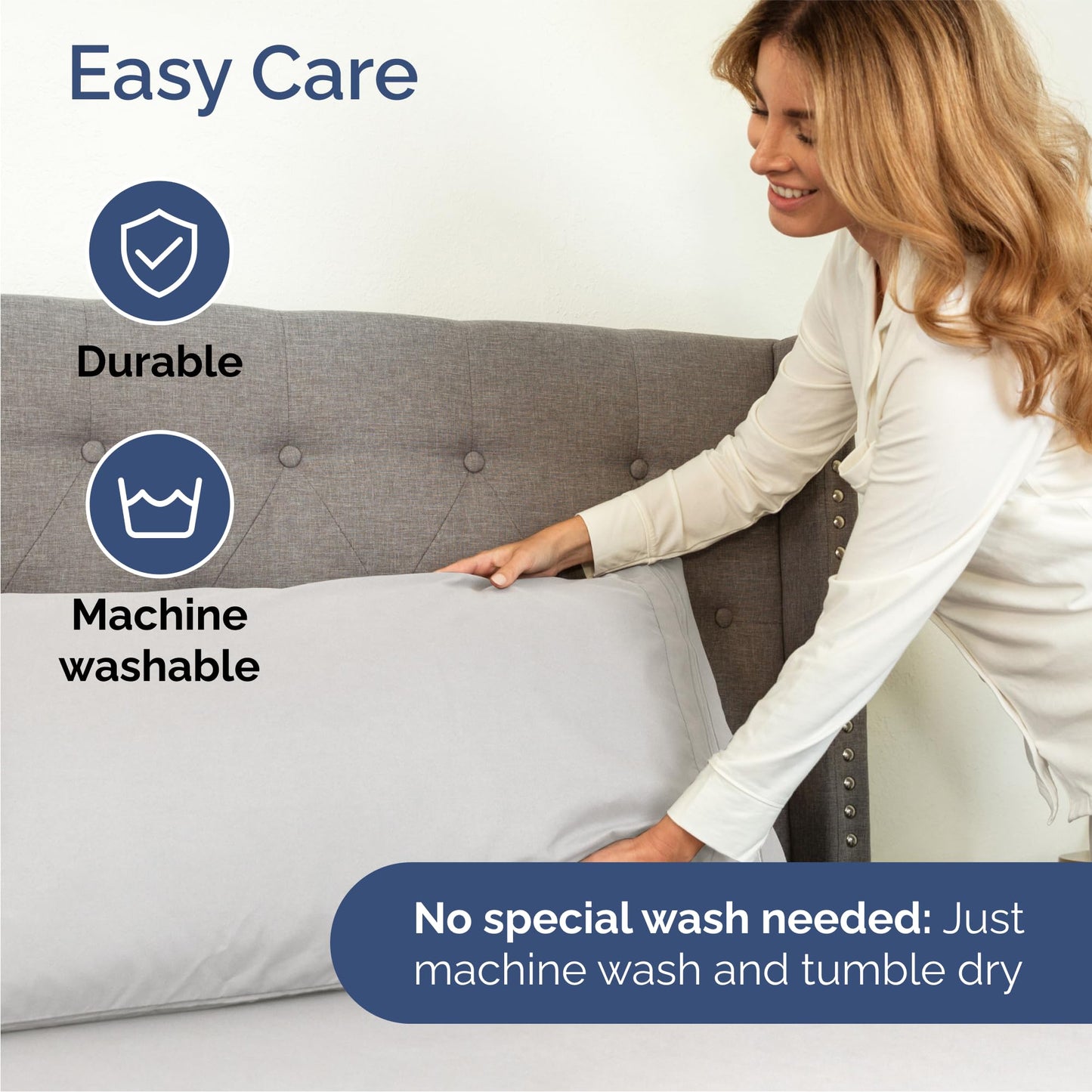 Queen Size 4 Piece Sheet Set - Comfy Breathable & Cooling Sheets - Hotel Luxury Bed Sheets for Women & Men - Deep Pockets, Easy-Fit, Soft and Wrinkle Free Sheets - French Grey Oeko-Tex Bed Sheet Set