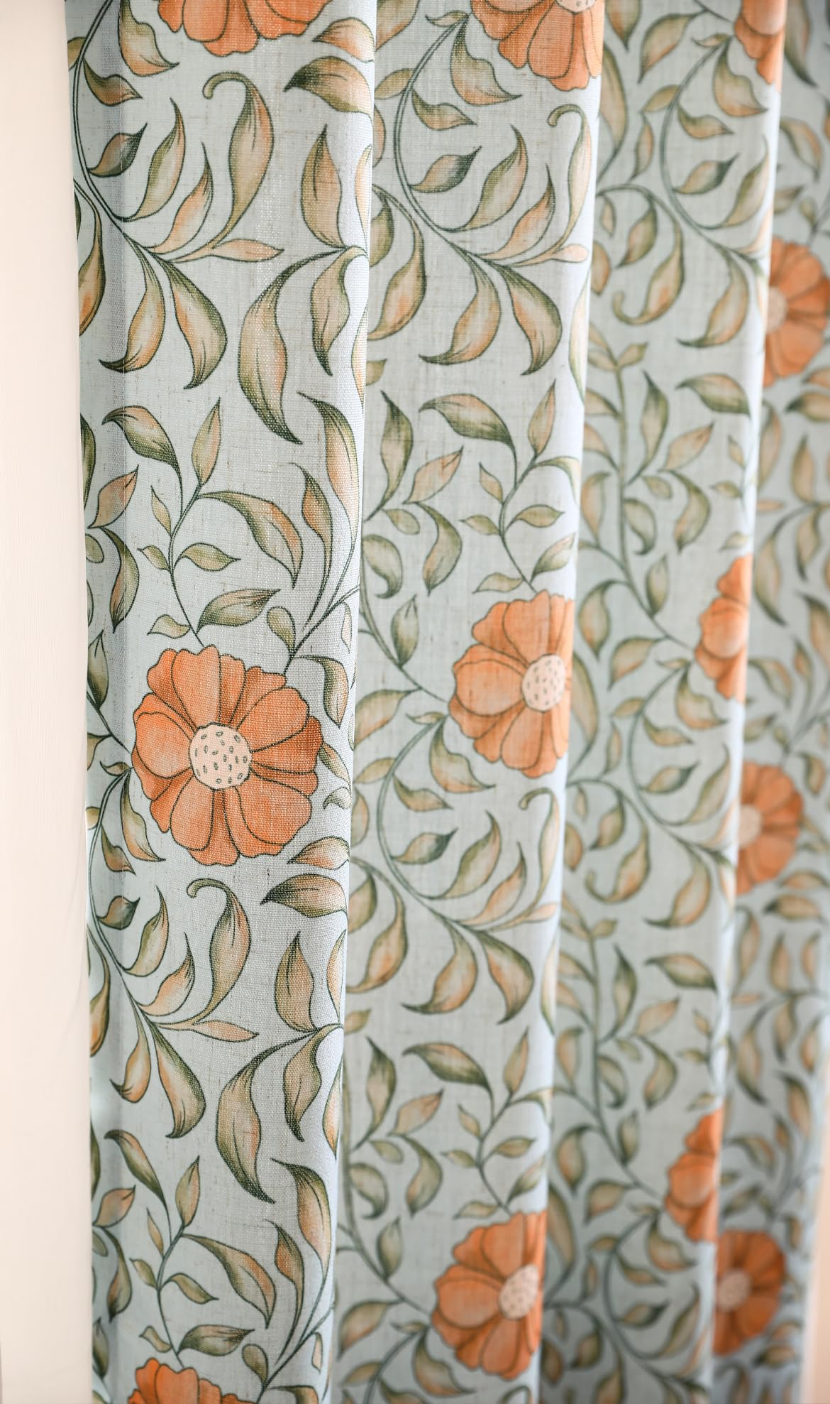 patdrea Designer French Linen Curtains Set of 2 Panels,53"x87"-Wensel