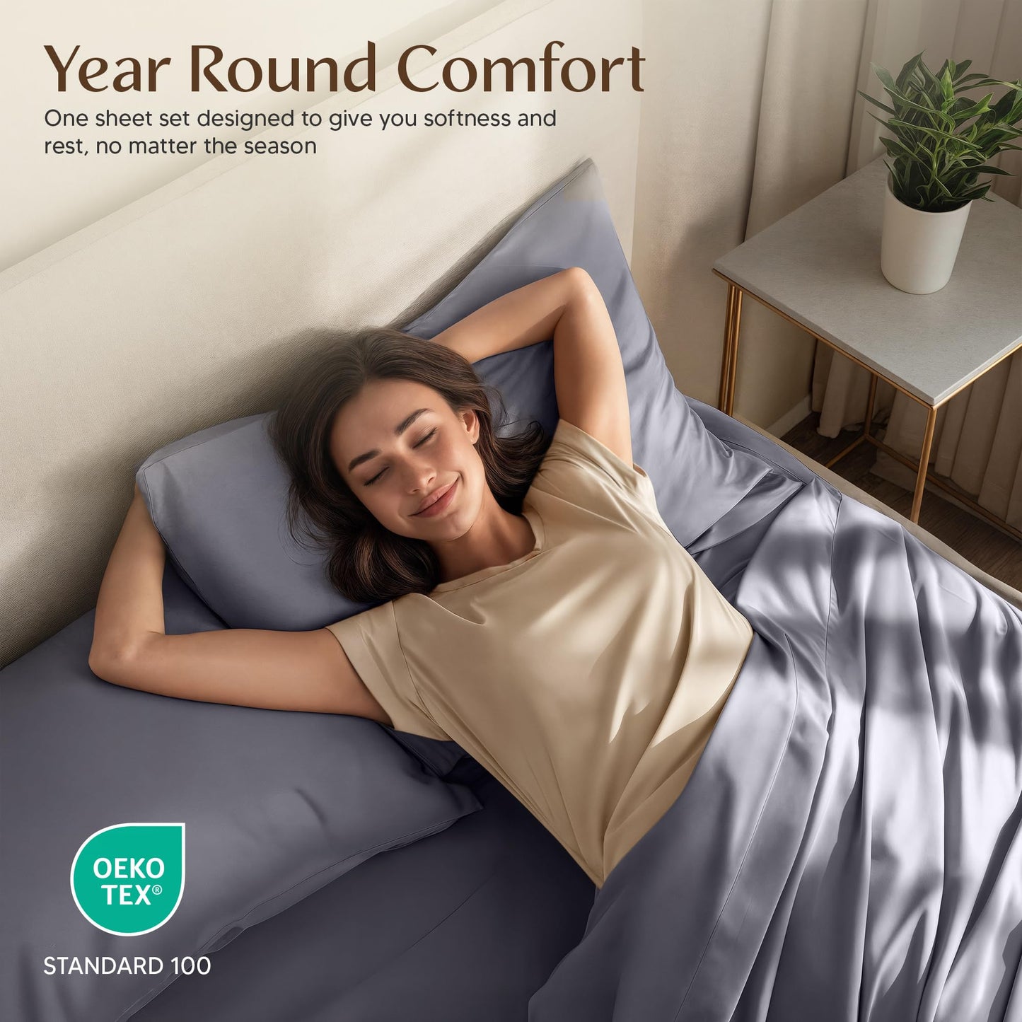 Utopia Bedding Queen Size Sheet Set – 4 Piece Bed Sheets, Soft and Breathable Microfiber, Includes 1 Fitted Sheet, 1 Flat Sheet and 2 Pillowcases – Oeko Tex (Grey)