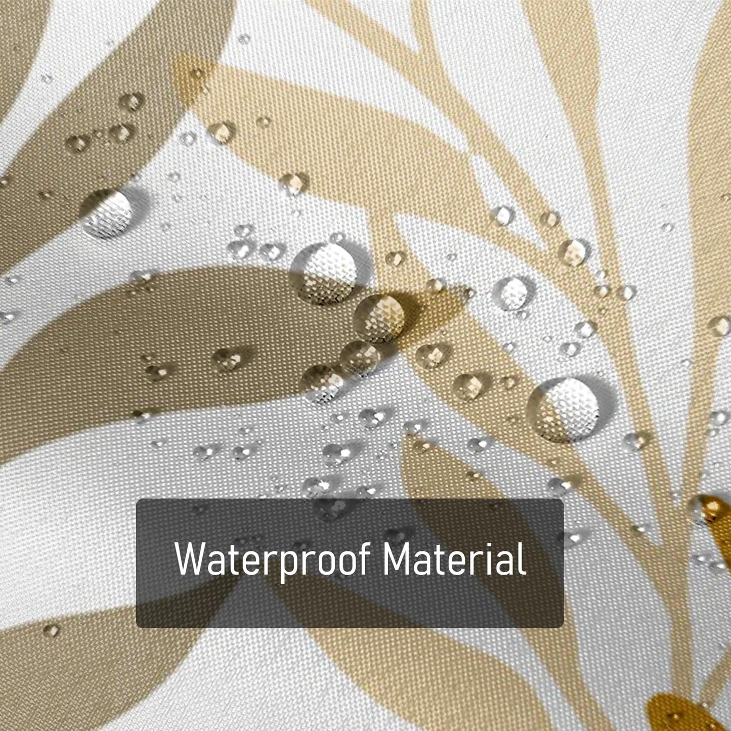 OFILA Leaves Shower Curtain for Bathroom Modern Abstract Plant Leaves Nature Shower Curtains Waterproof Polyester Fabric Decorative Patterned Bath Curtain 72×72 Inch