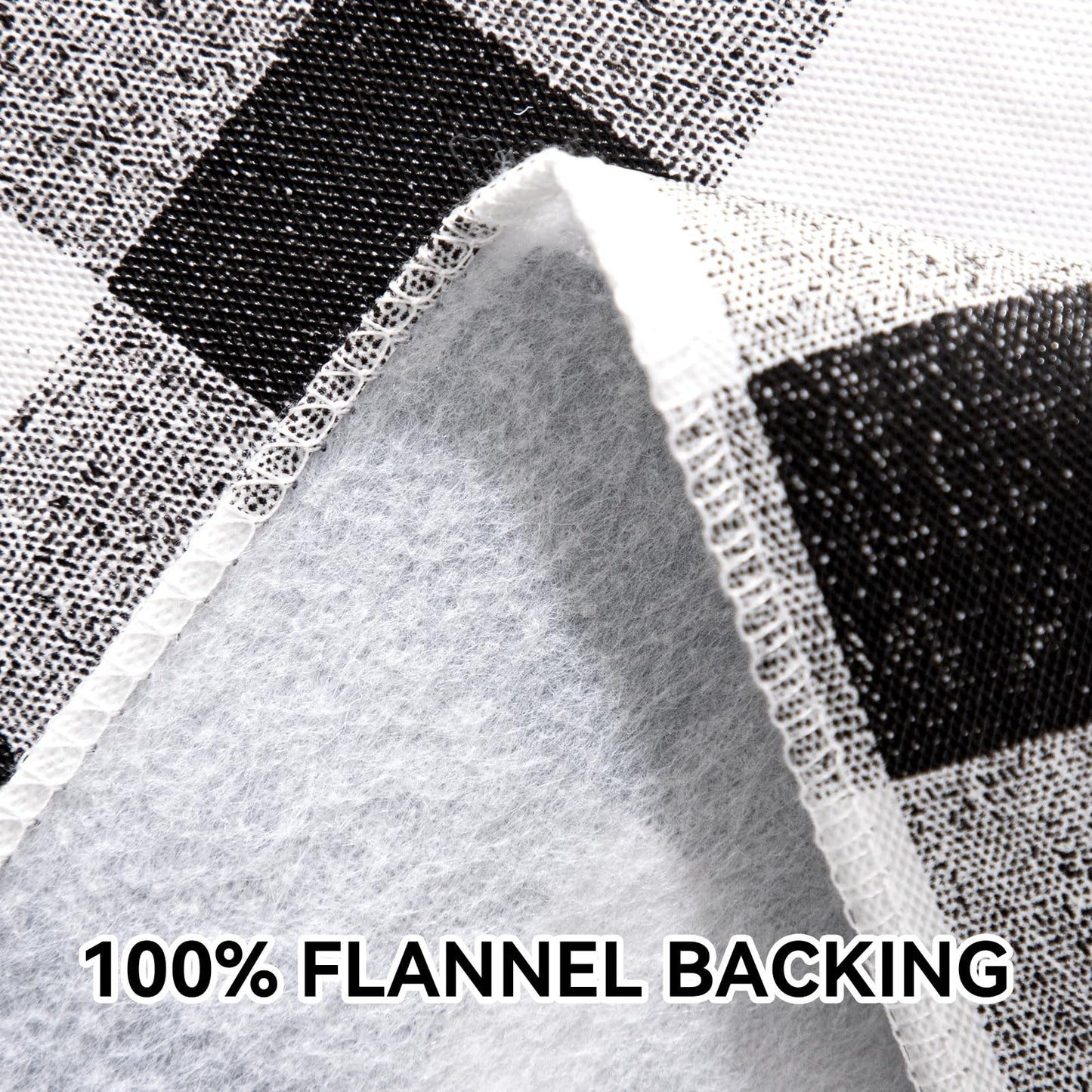 vortiara 52'' X 70'' Checkered Tablecloth Disposable Vinyl Tablecloths with Flannel Backing Wipeable Spillproof Plastic Table Cover PVC Waterproof Table Cloth for Indoor Outdoor